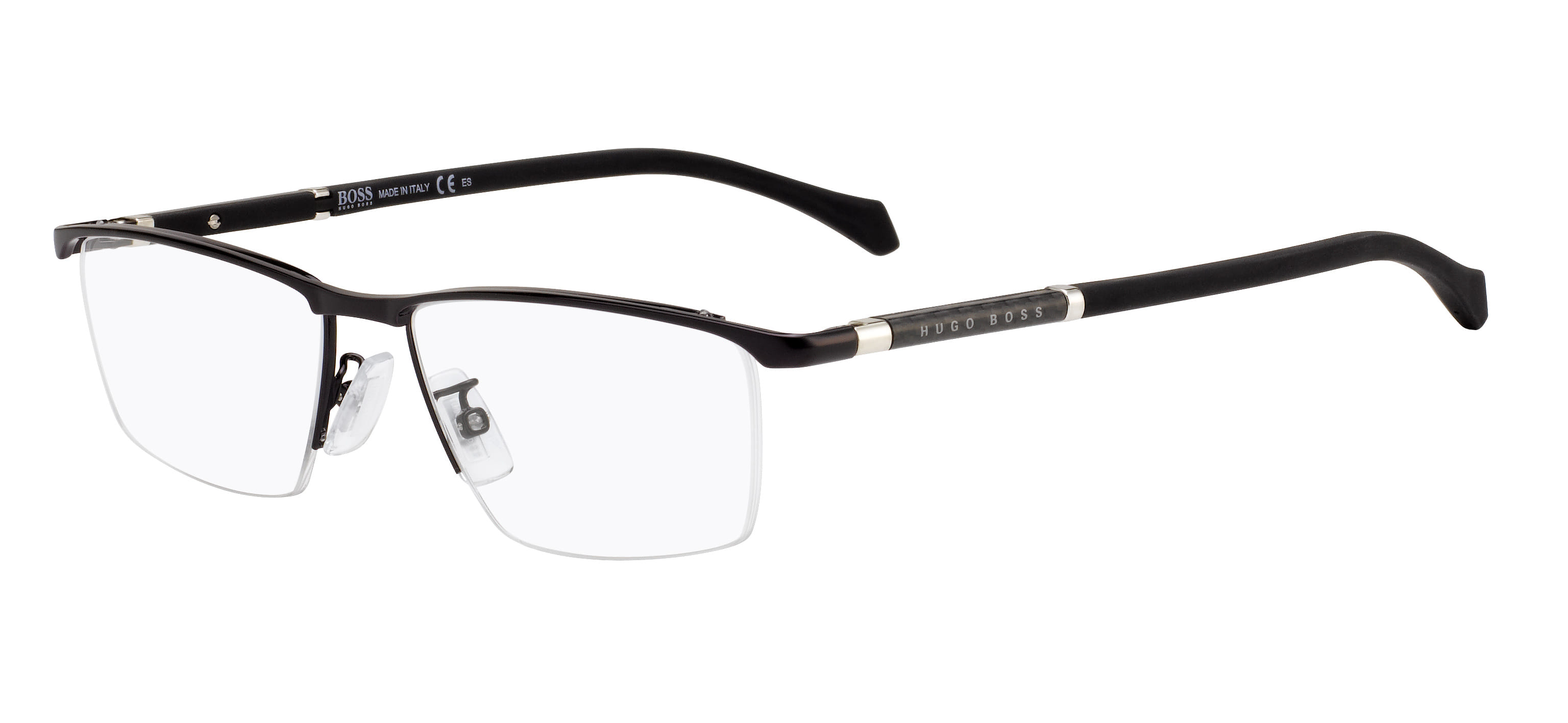Hugo Boss BOSS 1104/F Frame Black Male Supra Rubber Frame — Black frame — view 1