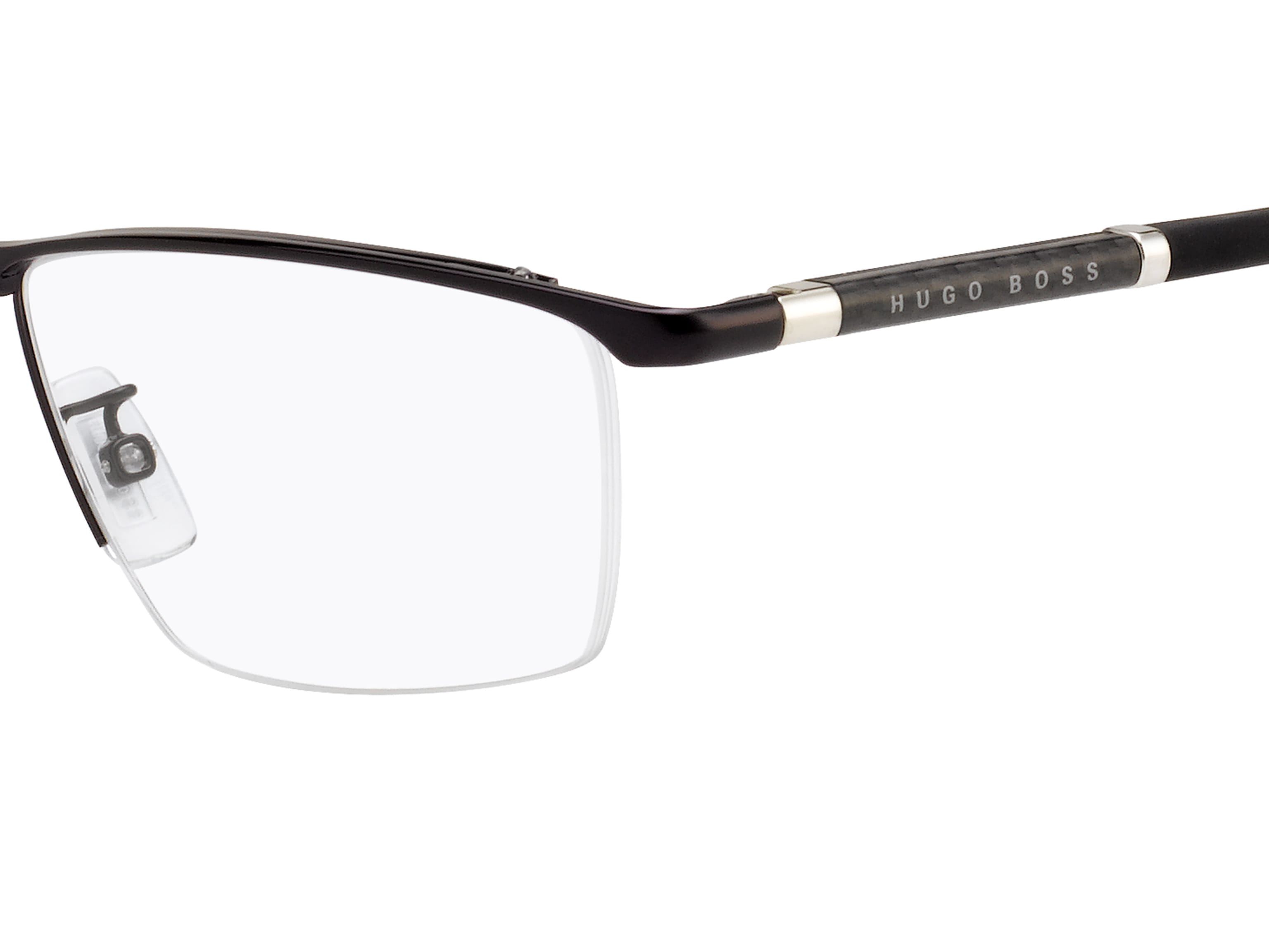 Hugo Boss BOSS 1104/F Frame Black Male Supra Rubber Frame — Black frame — view 3