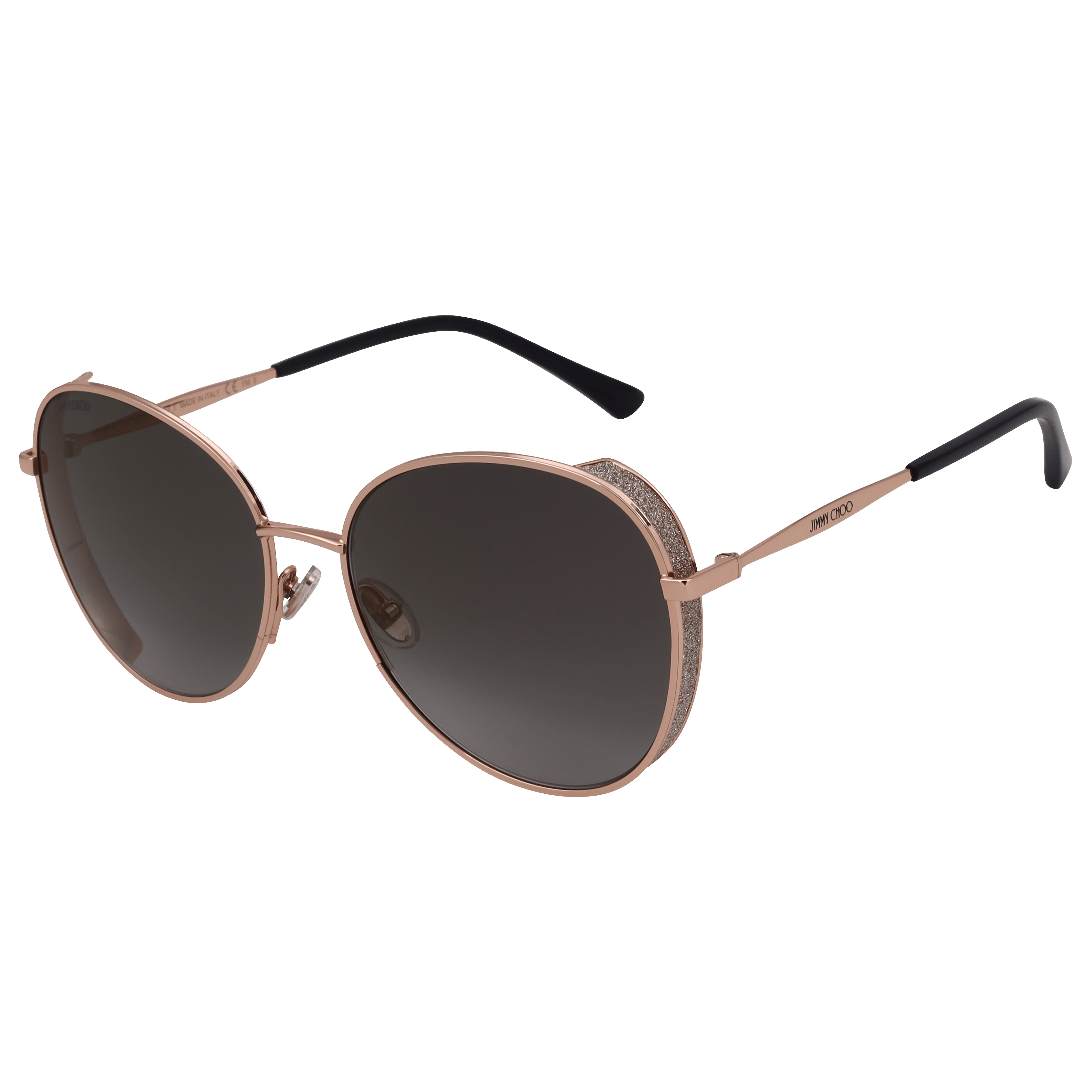 Jimmy Choo FELINE/S Sunglass Brown Female Full Metal Sunglass — view 4