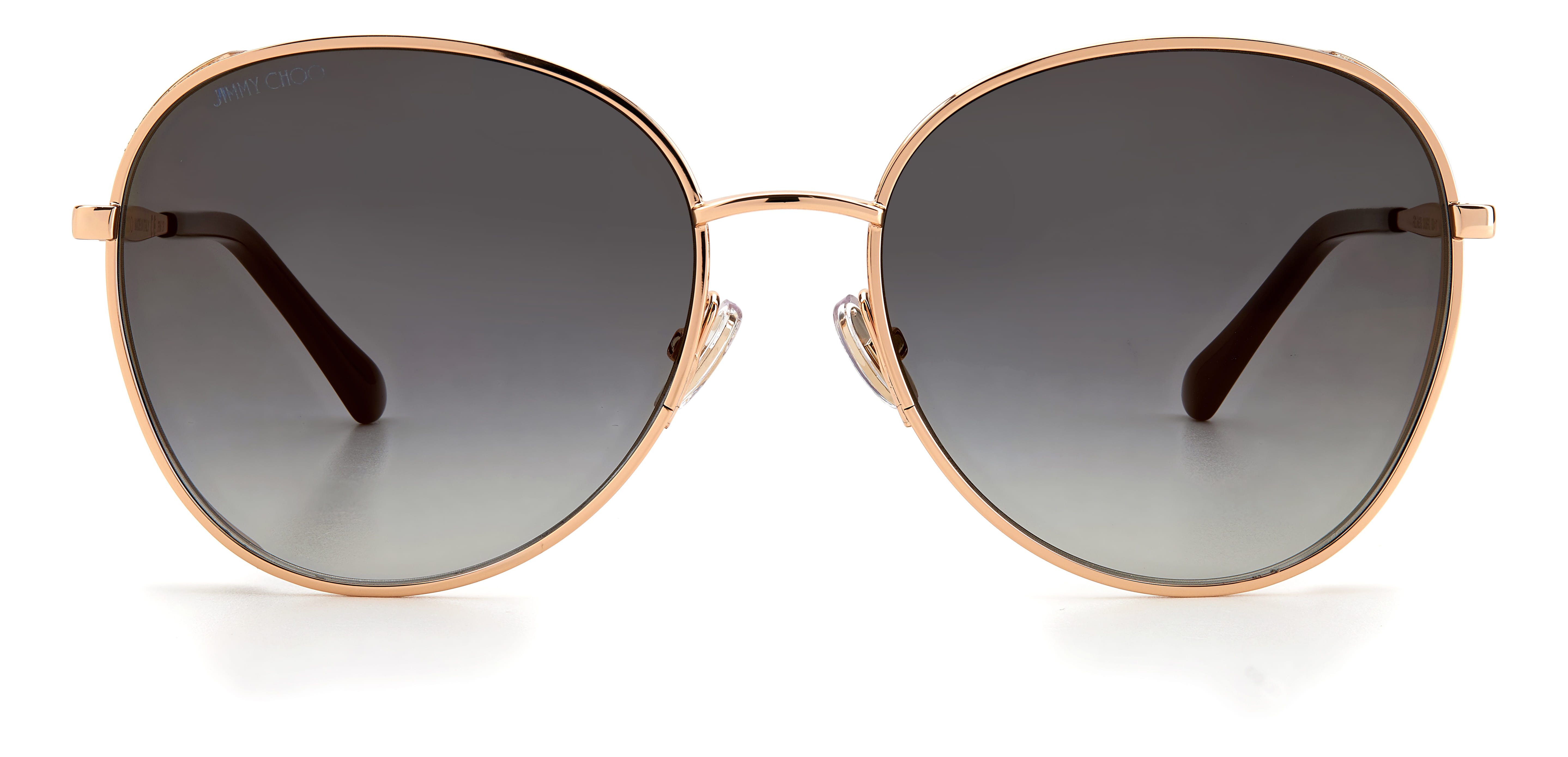 Jimmy Choo FELINE/S Sunglass Brown Female Full Metal Sunglass — view 2