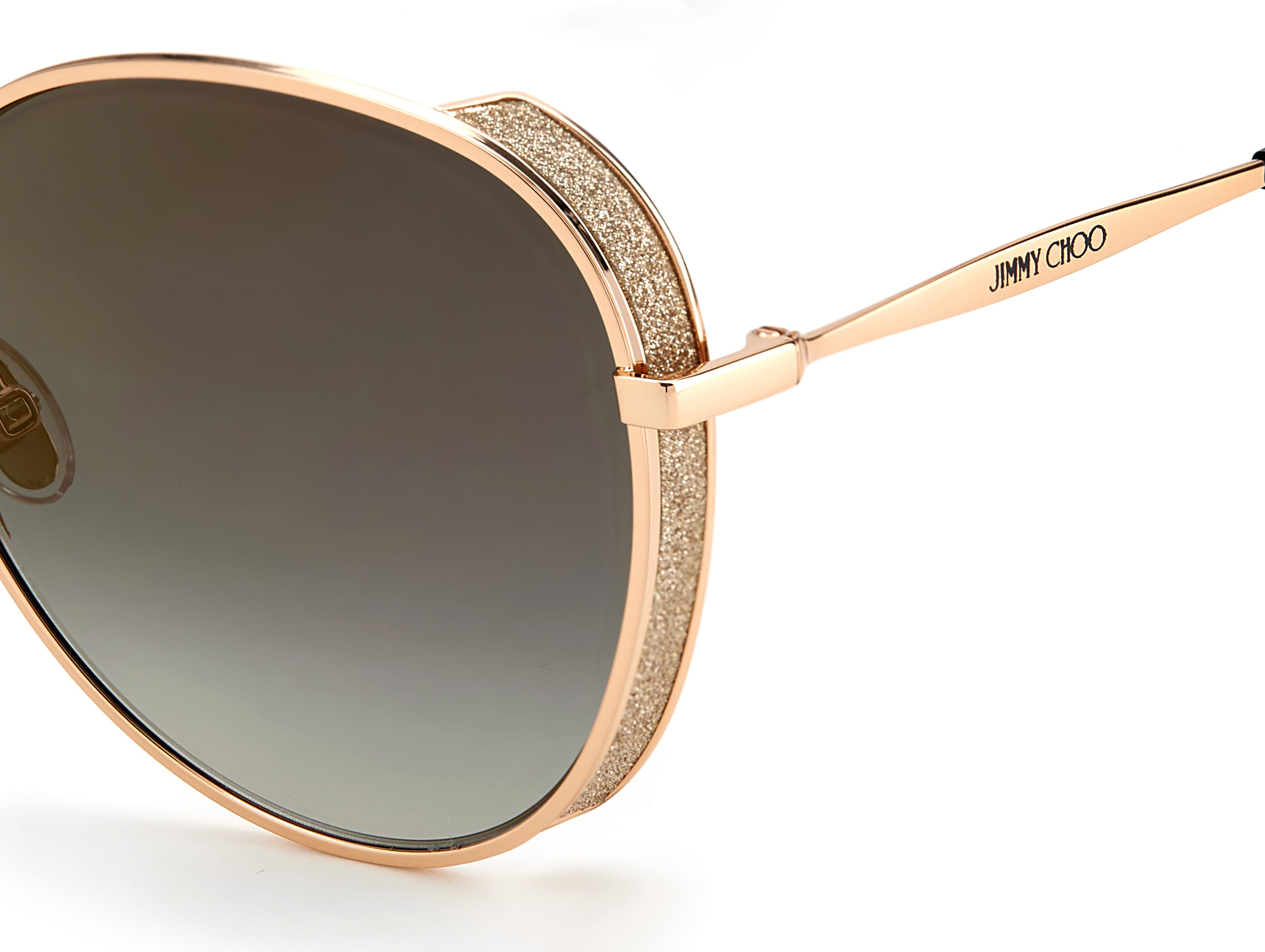 Jimmy Choo FELINE/S Sunglass Brown Female Full Metal Sunglass — view 3