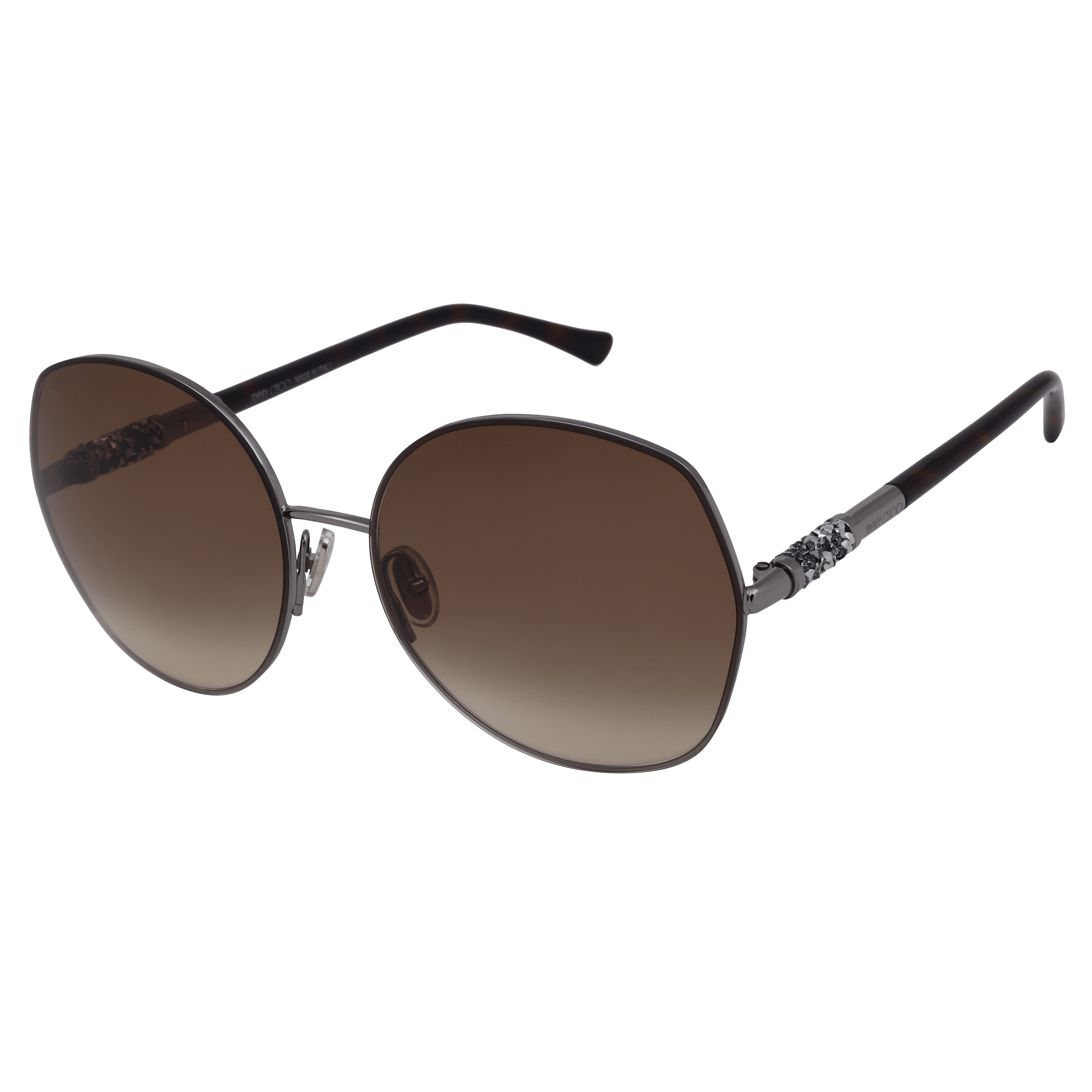 Jimmy Choo MELY/S Sunglass Grey Female Full Shell Sunglass — Grey frame — view 4