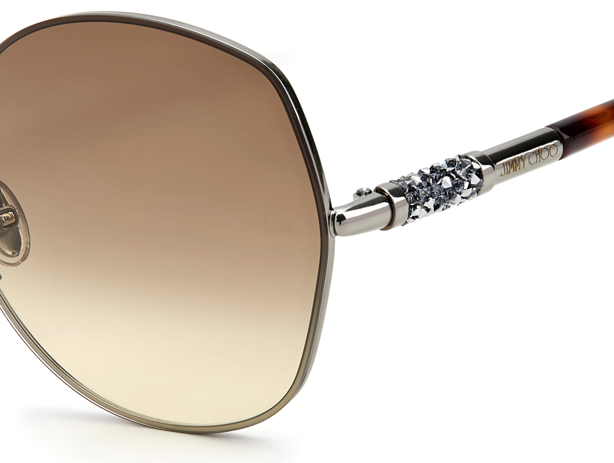 Jimmy Choo MELY/S Sunglass Grey Female Full Shell Sunglass — Grey frame — view 3