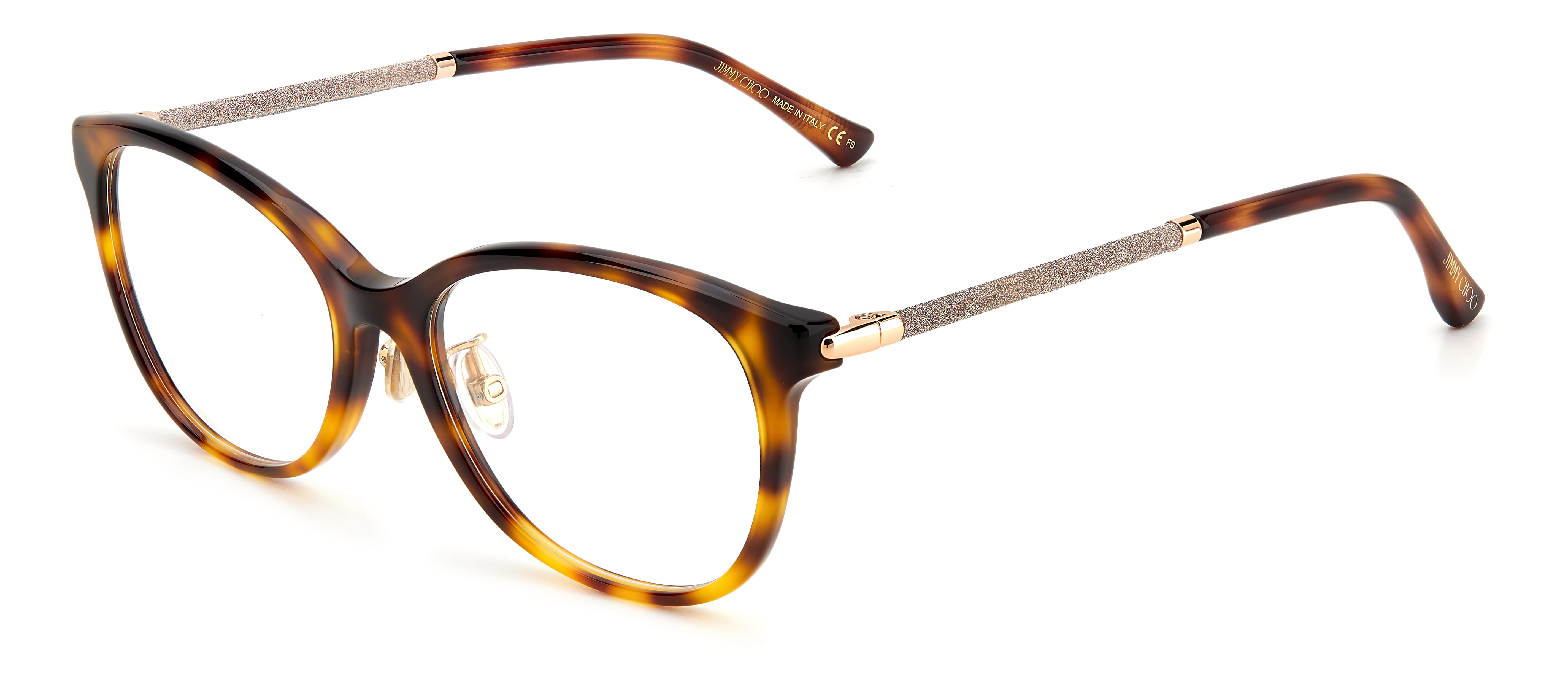 Jimmy Choo JC323/G Frame Brown Female Full Metal Frame — Brown frame — view 1
