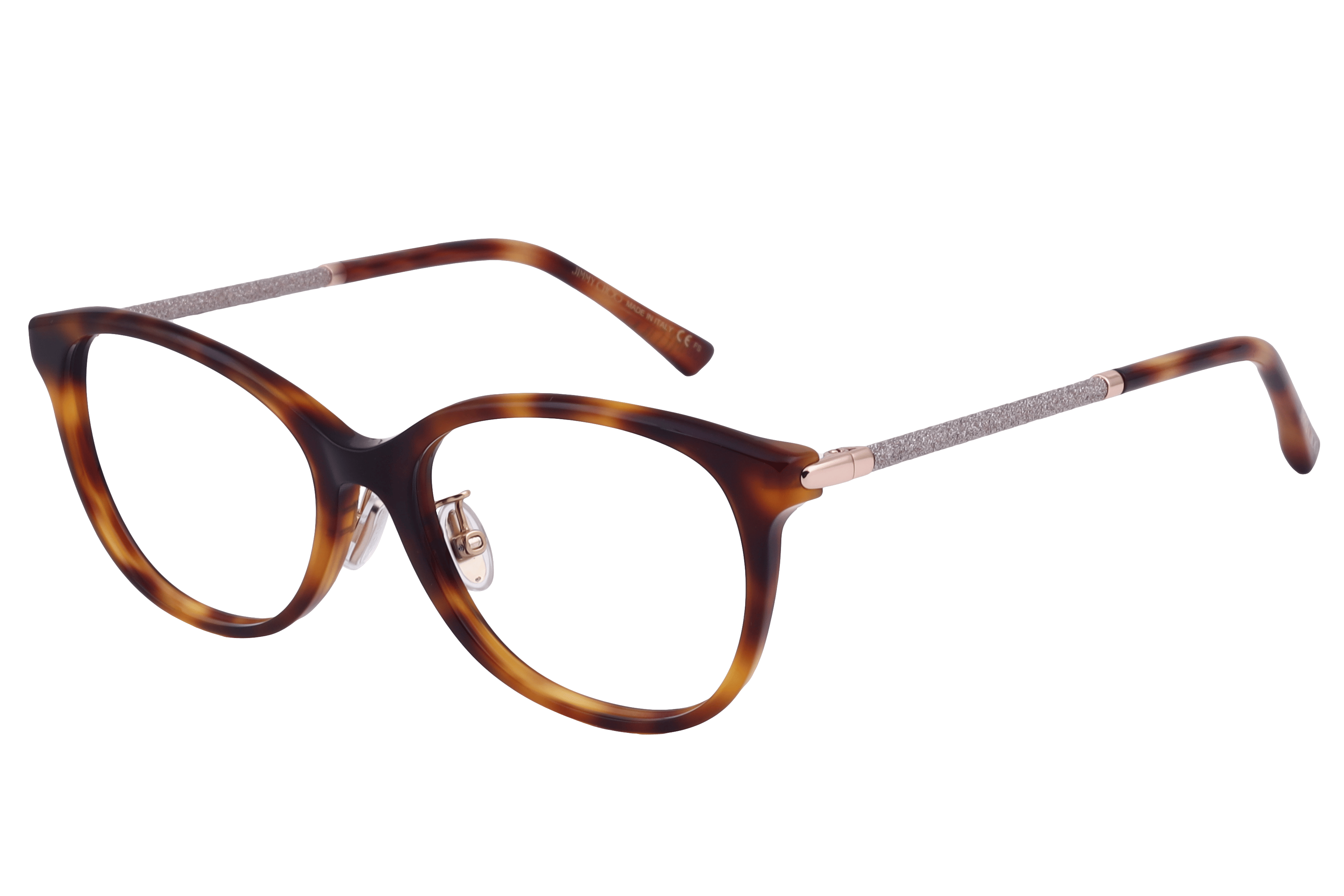 Jimmy Choo JC323/G Frame Brown Female Full Metal Frame — Brown frame — view 4