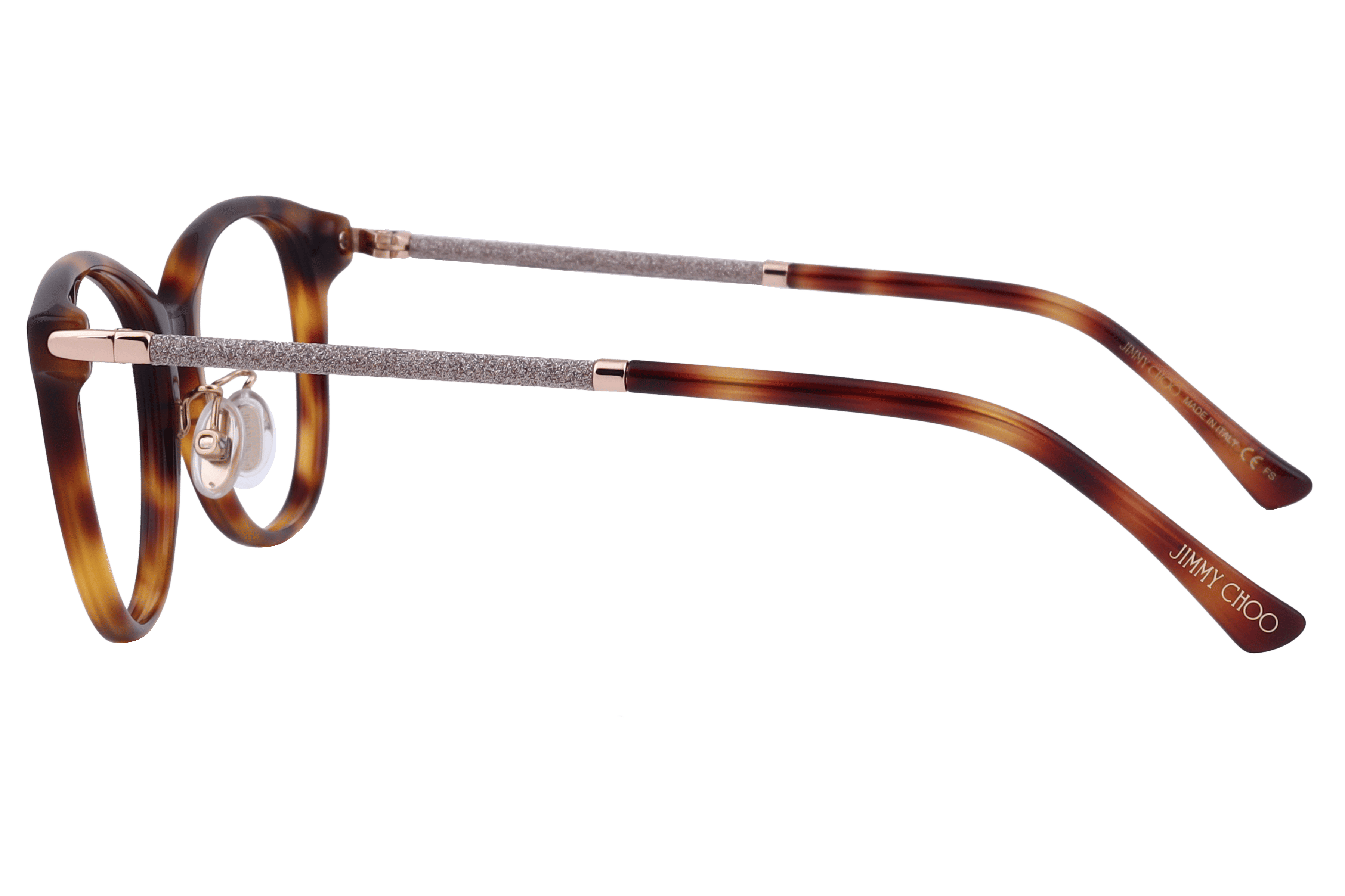 Jimmy Choo JC323/G Frame Brown Female Full Metal Frame — Brown frame — view 6