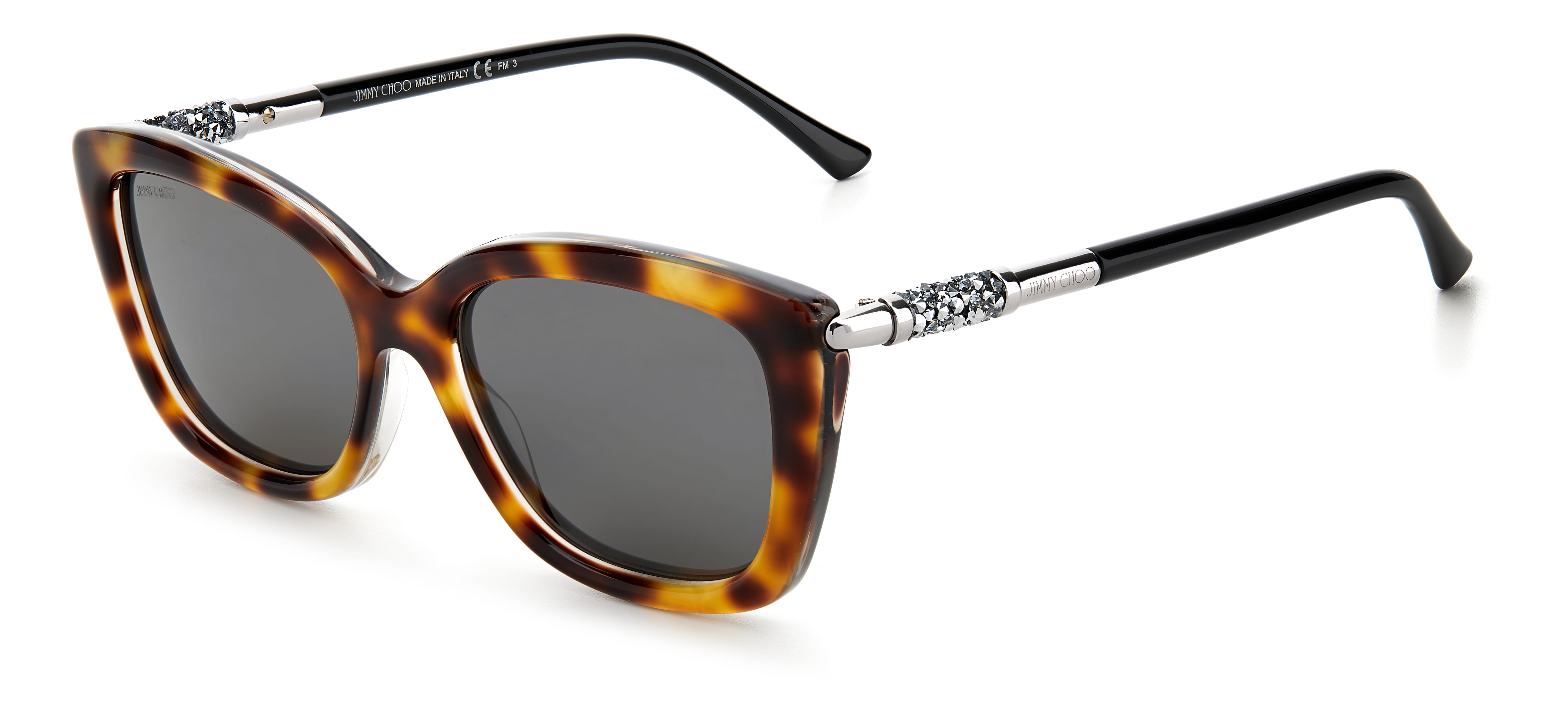 Jimmy Choo ADAH/S Sunglass Brown Female Full Shell Sunglass — Brown frame — view 1