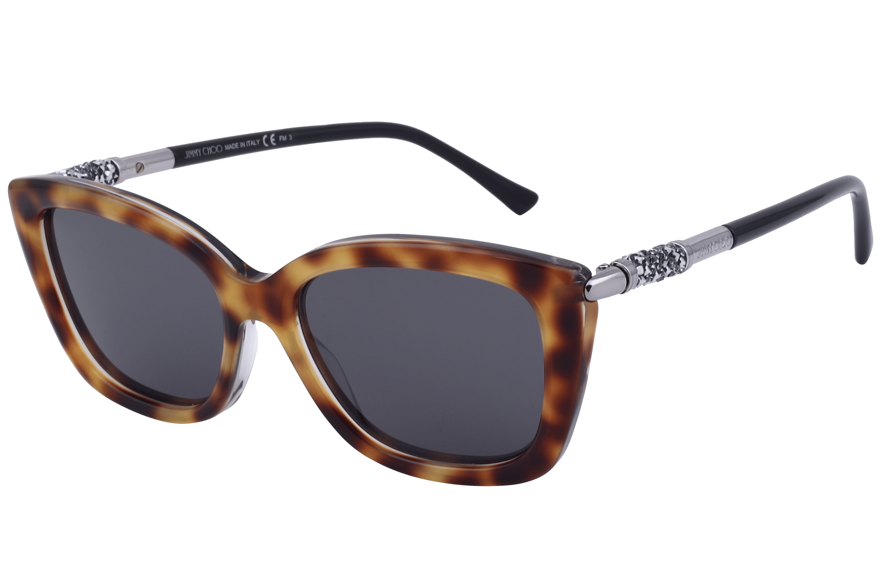 Jimmy Choo ADAH/S Sunglass Brown Female Full Shell Sunglass — Brown frame — view 3