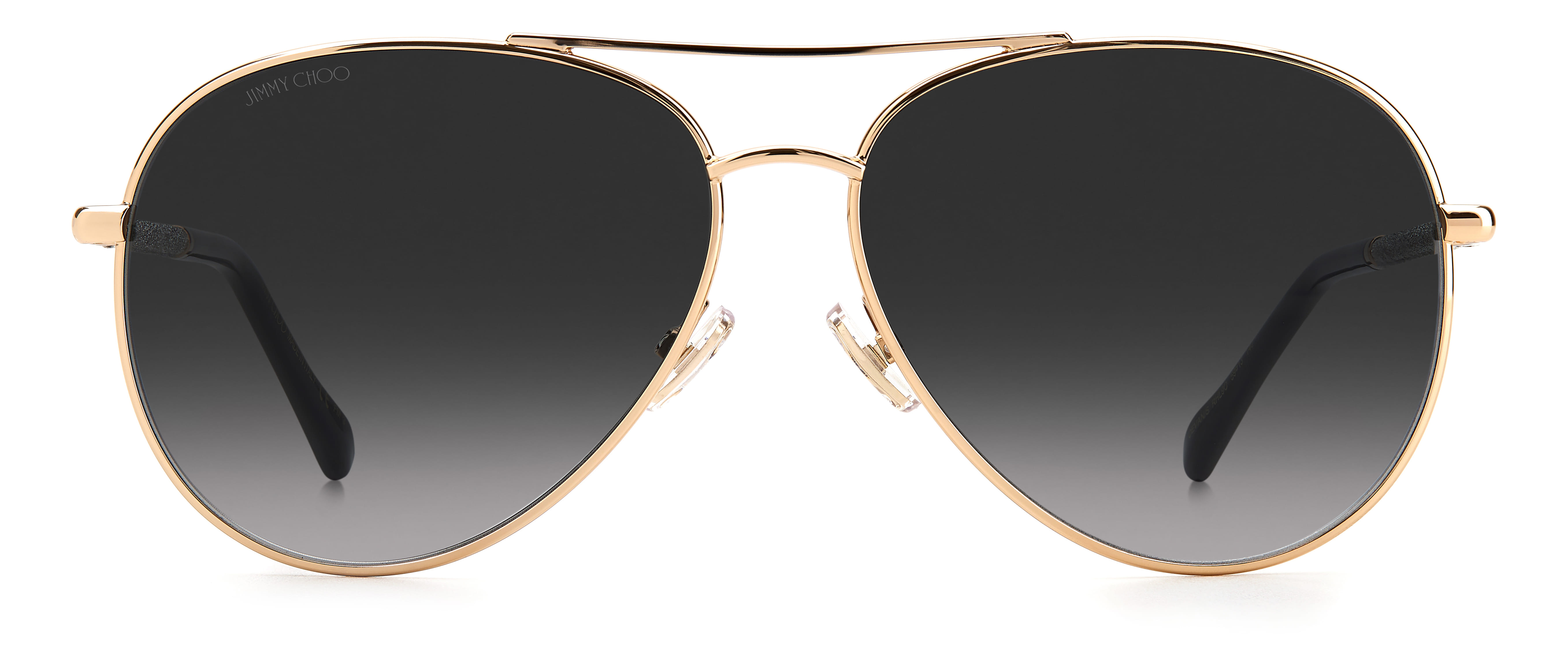 Jimmy Choo DEVAN/S Sunglass Gold Female Full Metal Sunglass — Gold frame — view 2