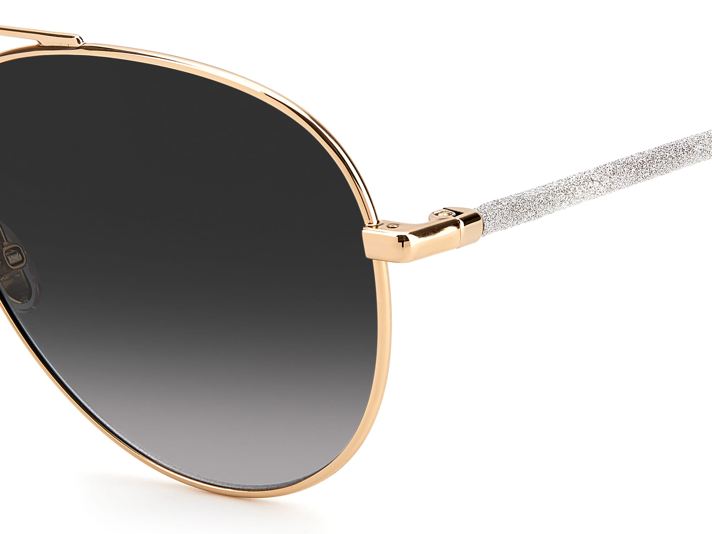 Jimmy Choo DEVAN/S Sunglass Gold Female Full Metal Sunglass — Gold frame — view 3