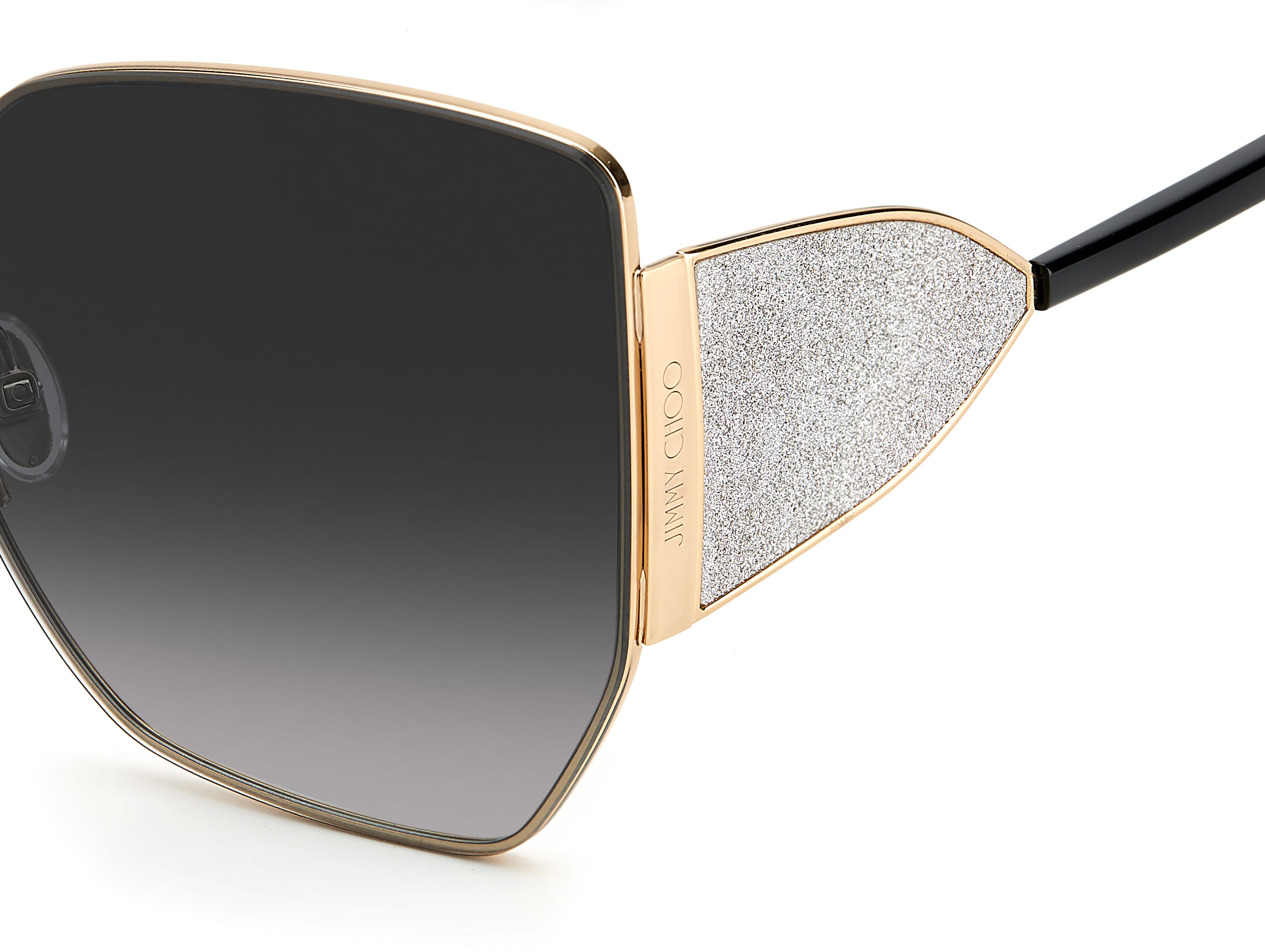 Jimmy Choo RIVER/S Sunglass Gold Female Full Metal Sunglass — Gold frame — view 2