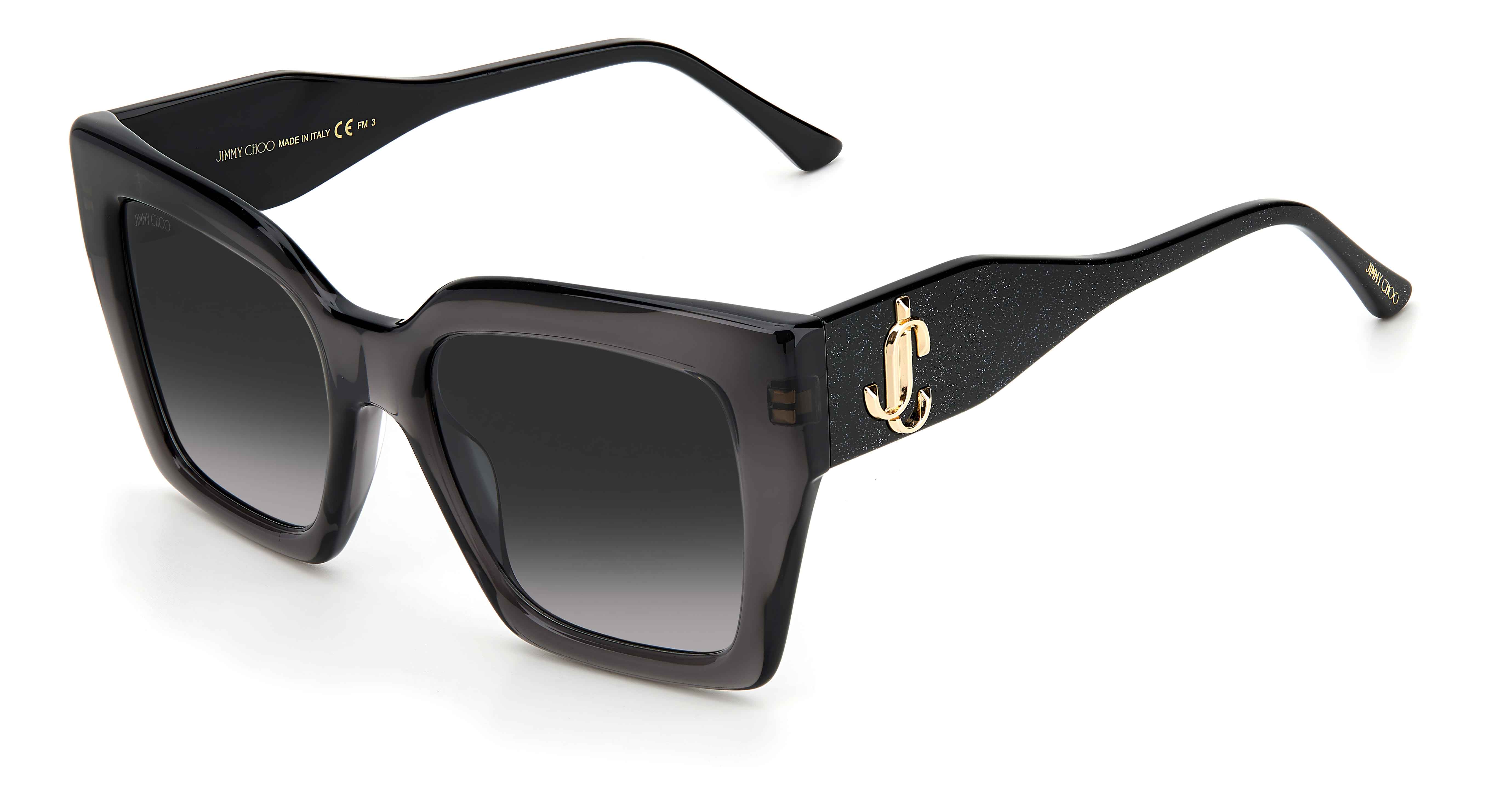 Jimmy Choo ELENI/G/S Sunglass Transparent Grey Female Full S