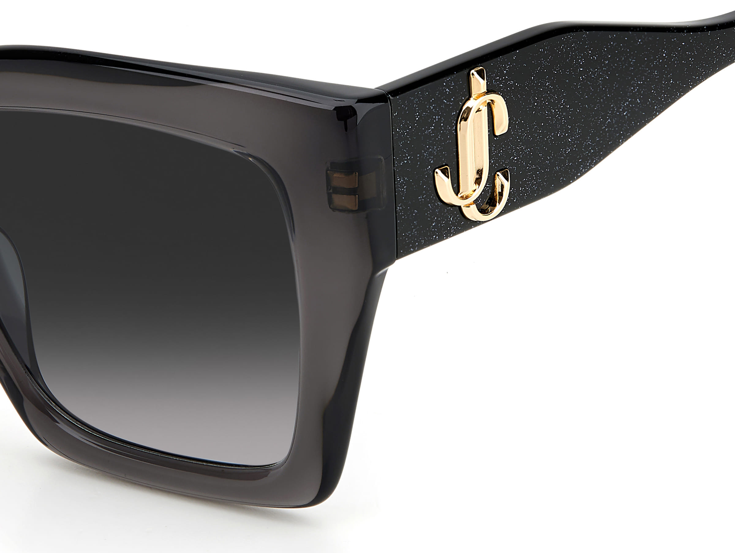 Jimmy Choo ELENI/G/S Sunglass Transparent Grey Female Full S Sunglass — view 2