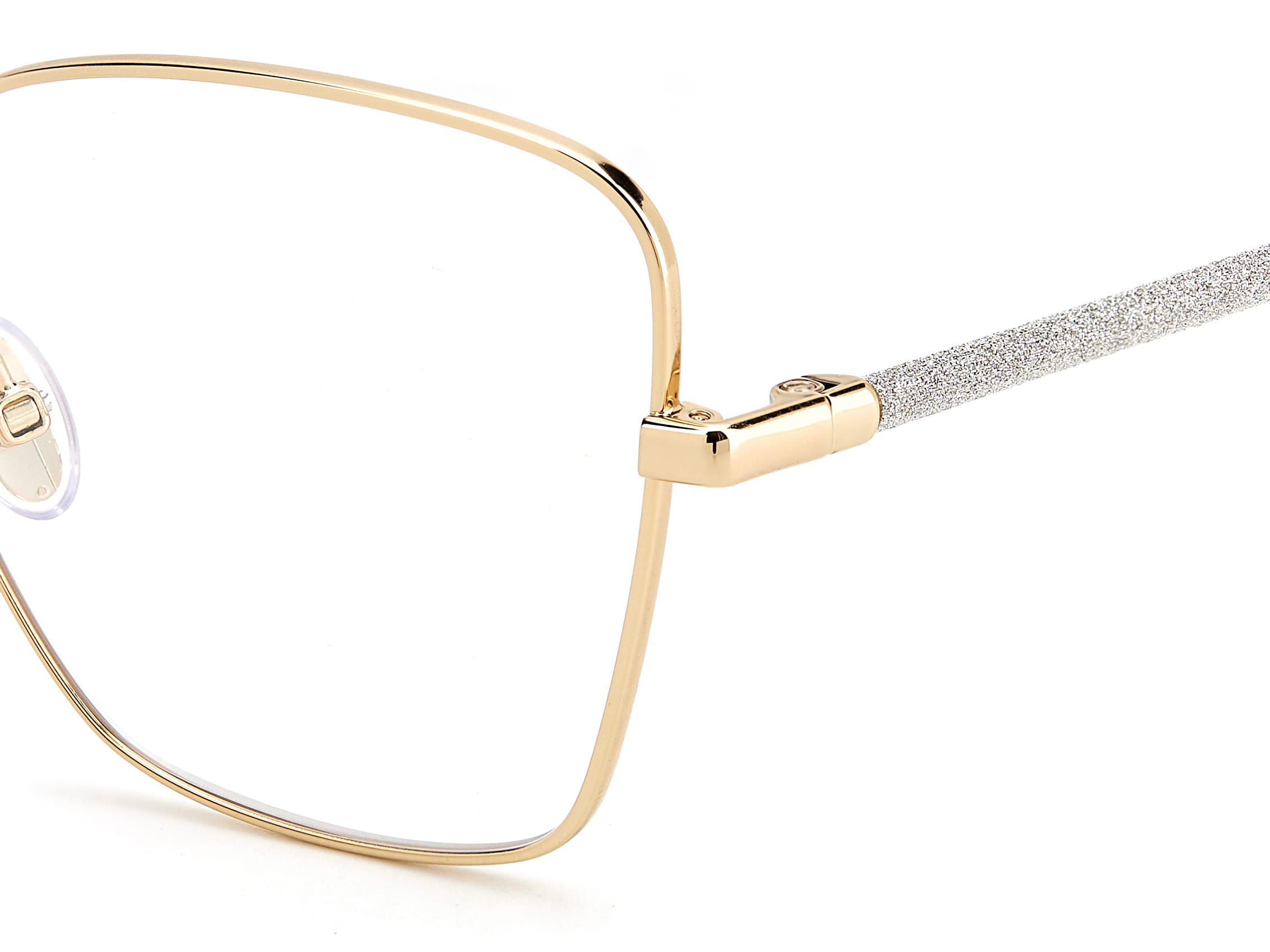 Jimmy Choo JC333 Frame Gold Female Full Stainless Steel Frame — Gold frame — view 3