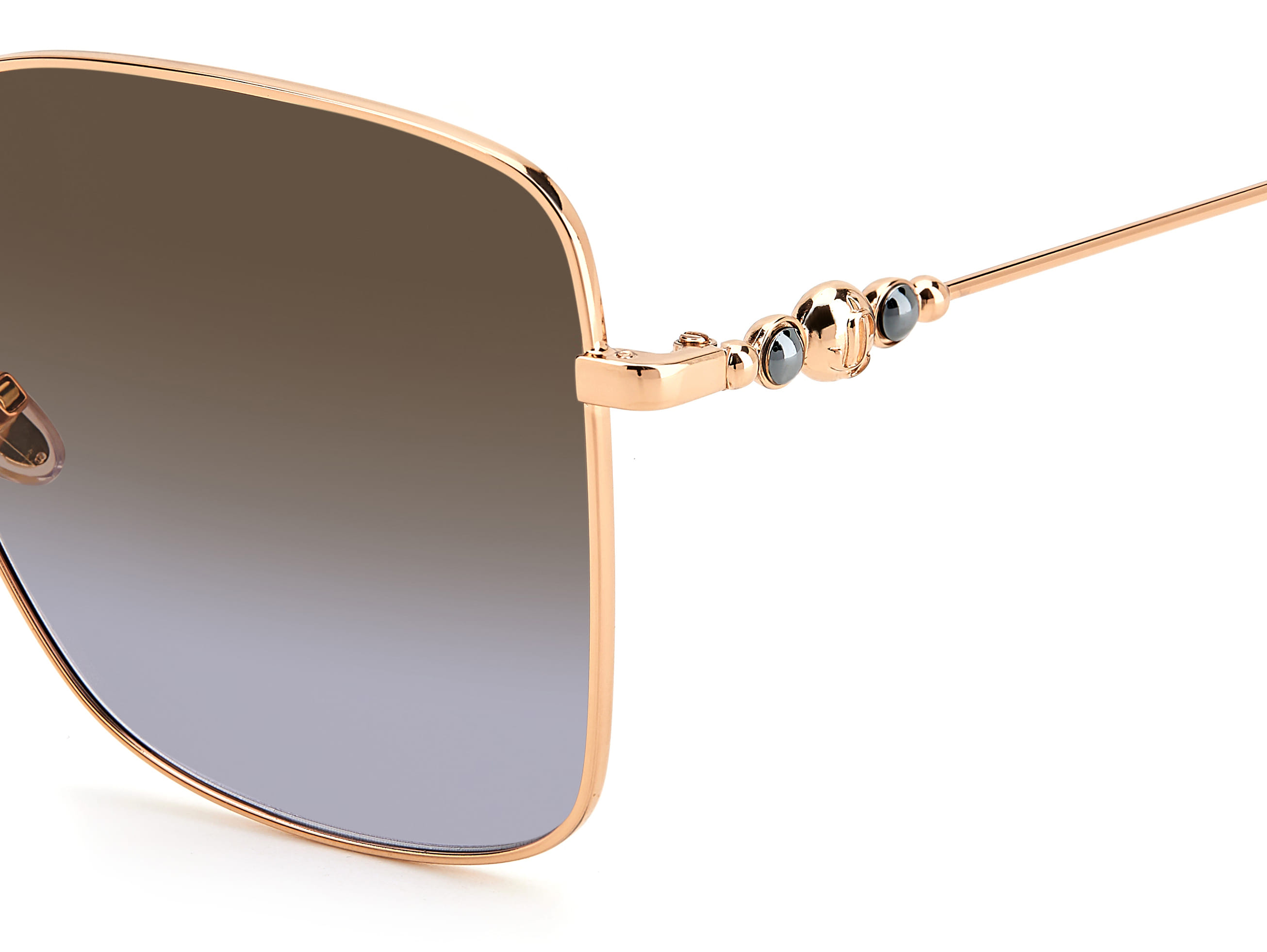 Jimmy Choo HESTER/S Sunglass Gold Female Full Metal Sunglass — view 3