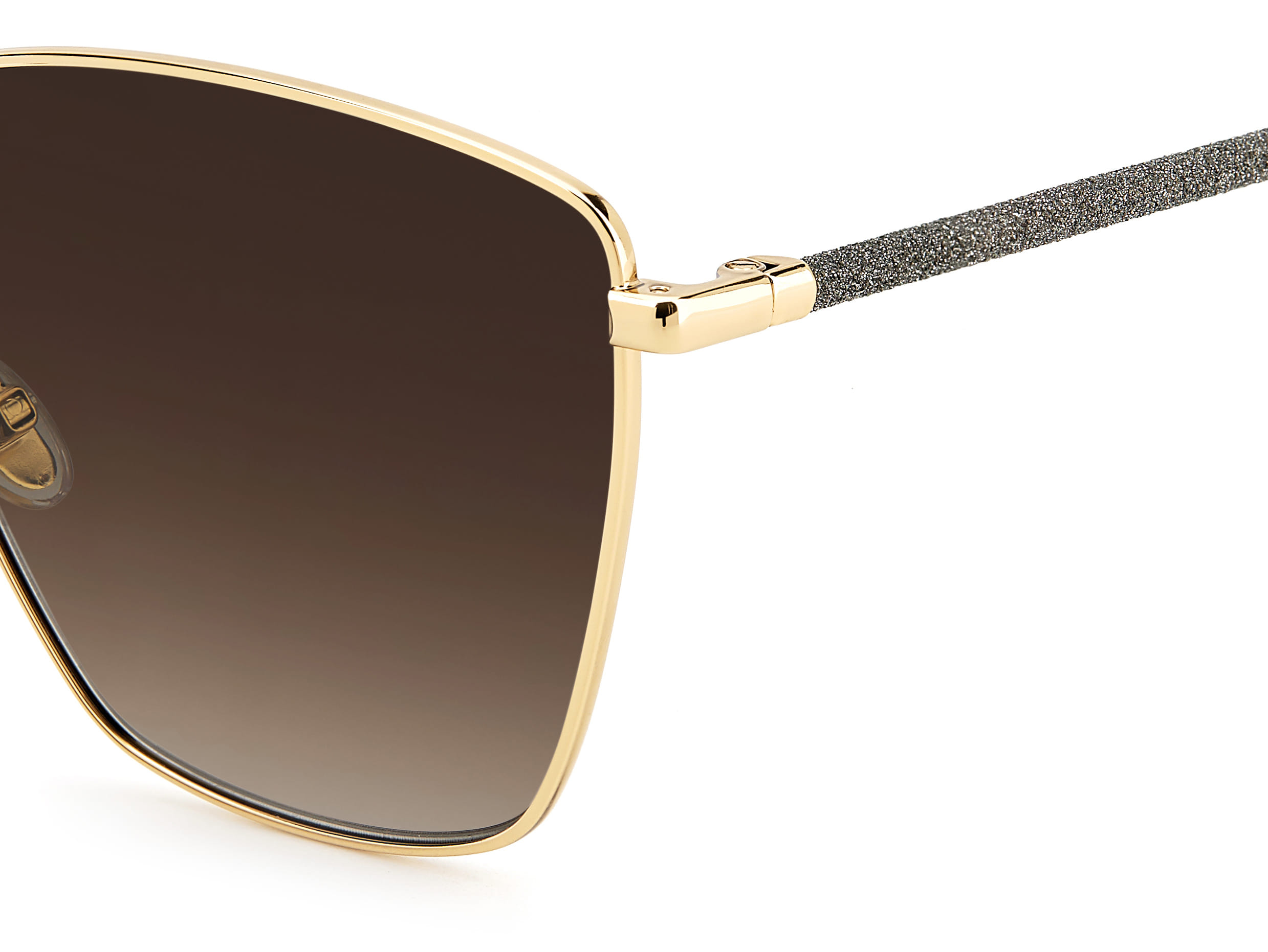 Jimmy Choo LAVI/S Sunglass Gold Female Full Metal Sunglass — Gold frame — view 3