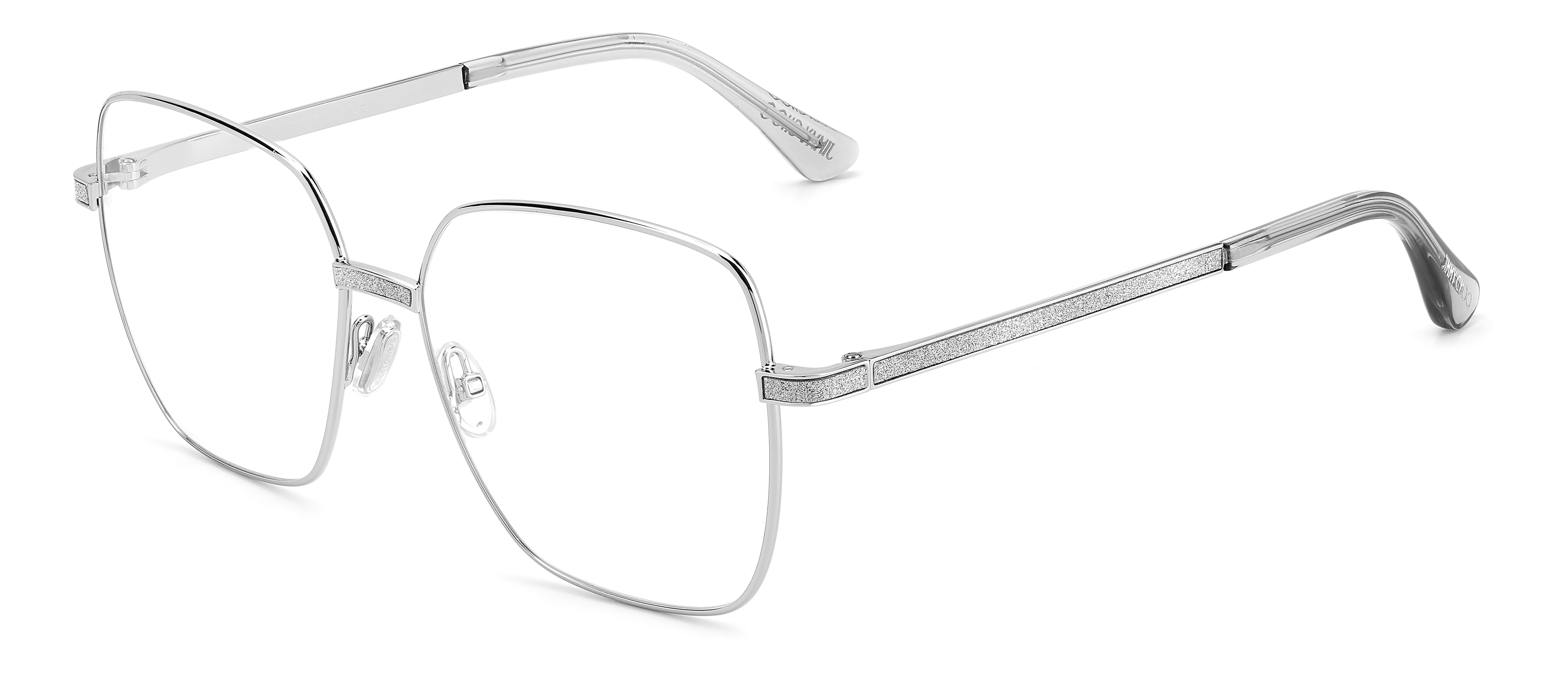 Jimmy Choo JC354 Frame Silver Female Full Metal Frame — Silver frame — view 1