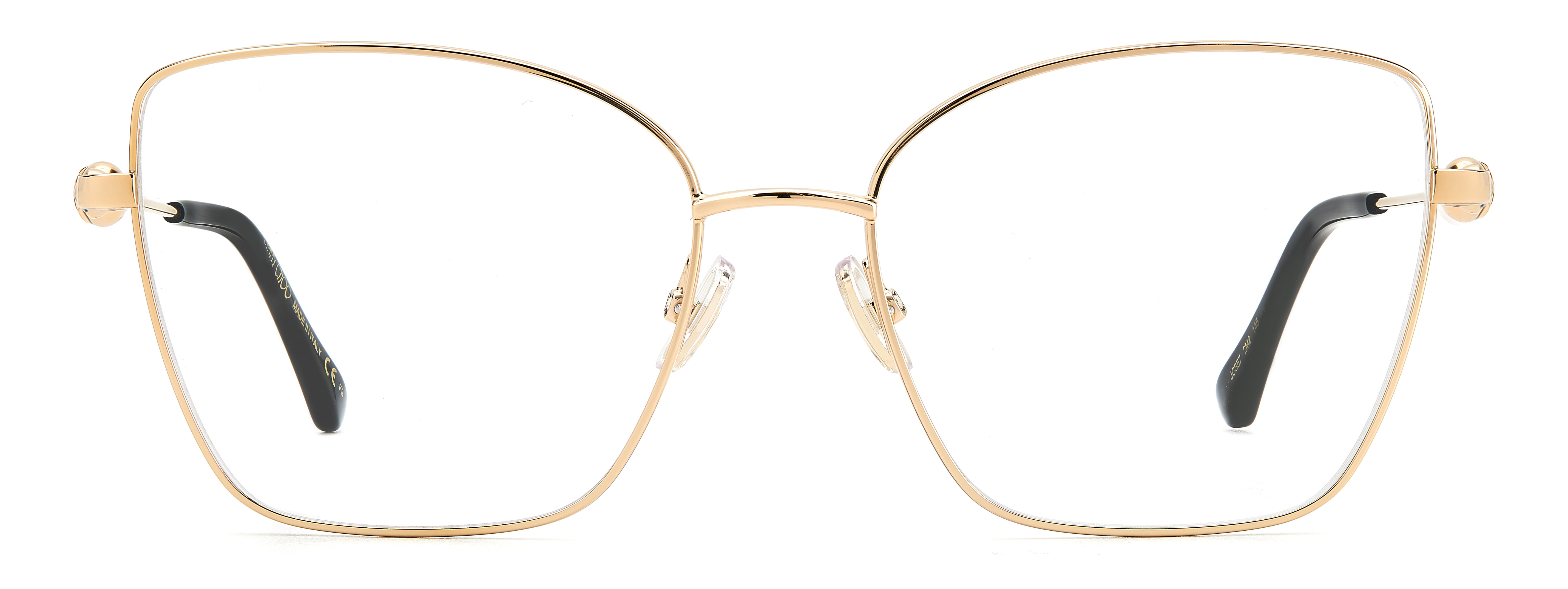 Jimmy Choo JC357 Frame Gold Female Full Metal Frame — Gold frame — view 2
