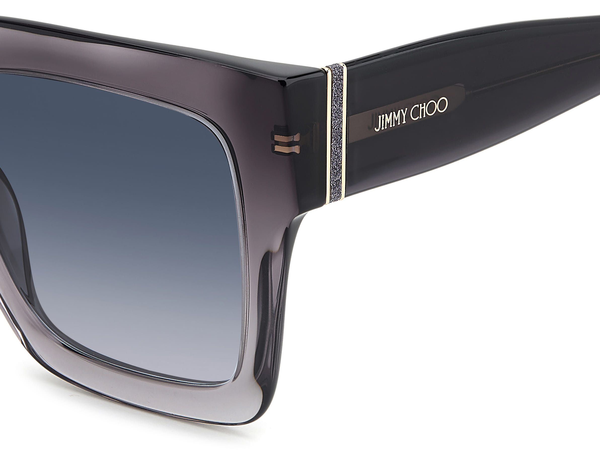 Jimmy Choo EDNA/S Sunglass Grey Female Full Shell Sunglass — Grey frame — view 3