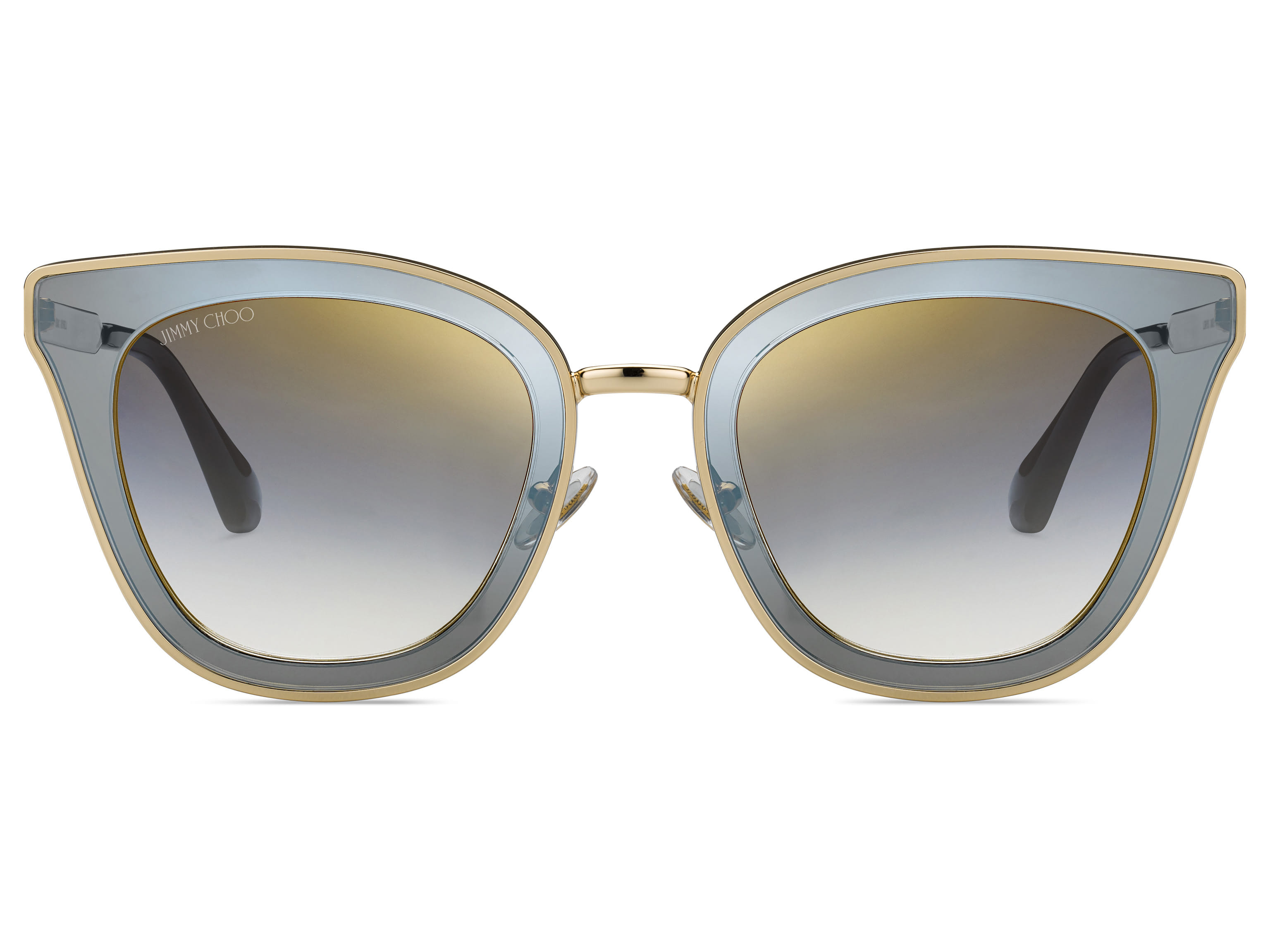 Jimmy Choo LORY/S Sunglass Gold Female Full Metal Sunglass — Gold frame — view 2