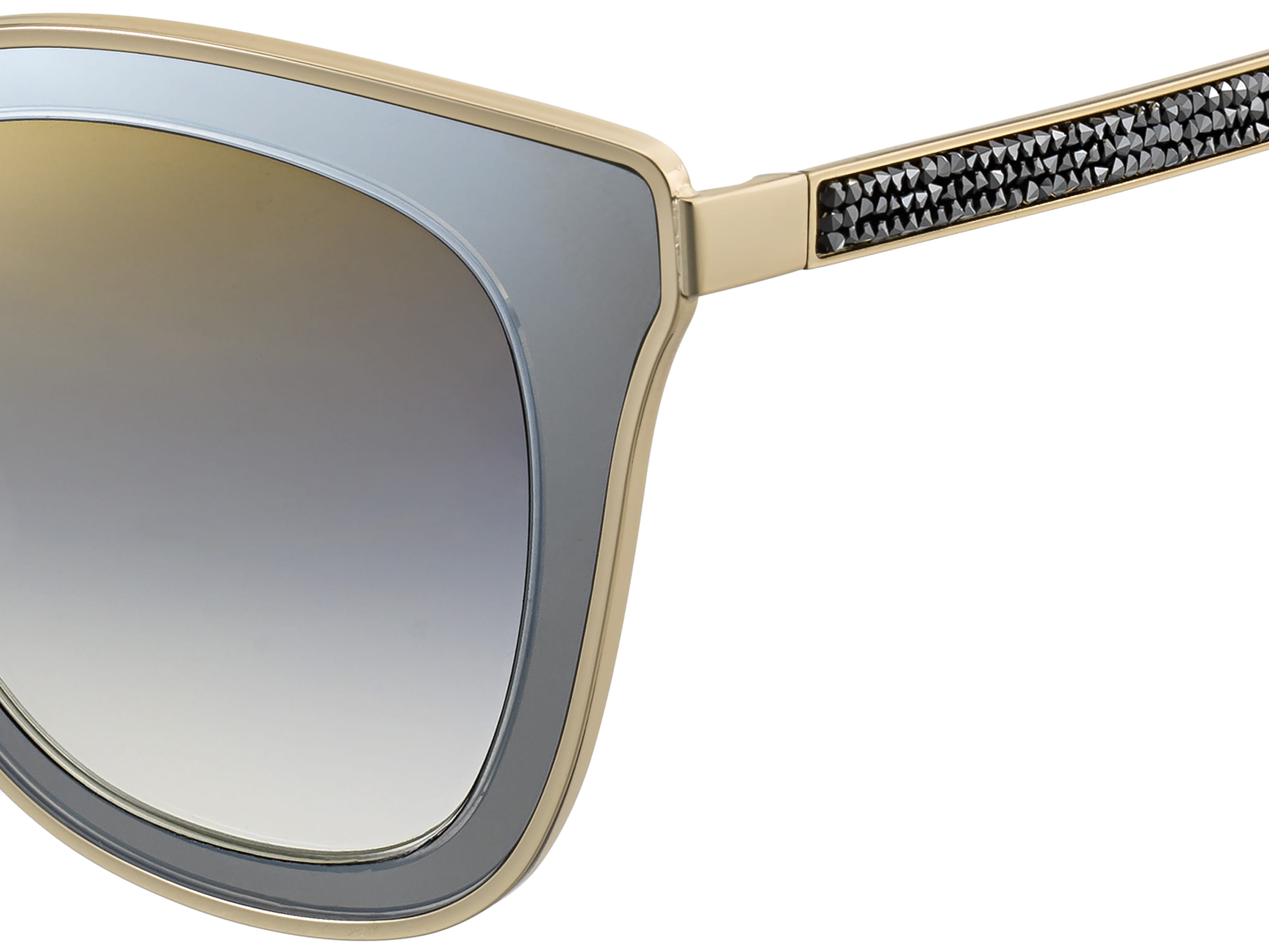 Jimmy Choo LORY/S Sunglass Gold Female Full Metal Sunglass — Gold frame — view 3