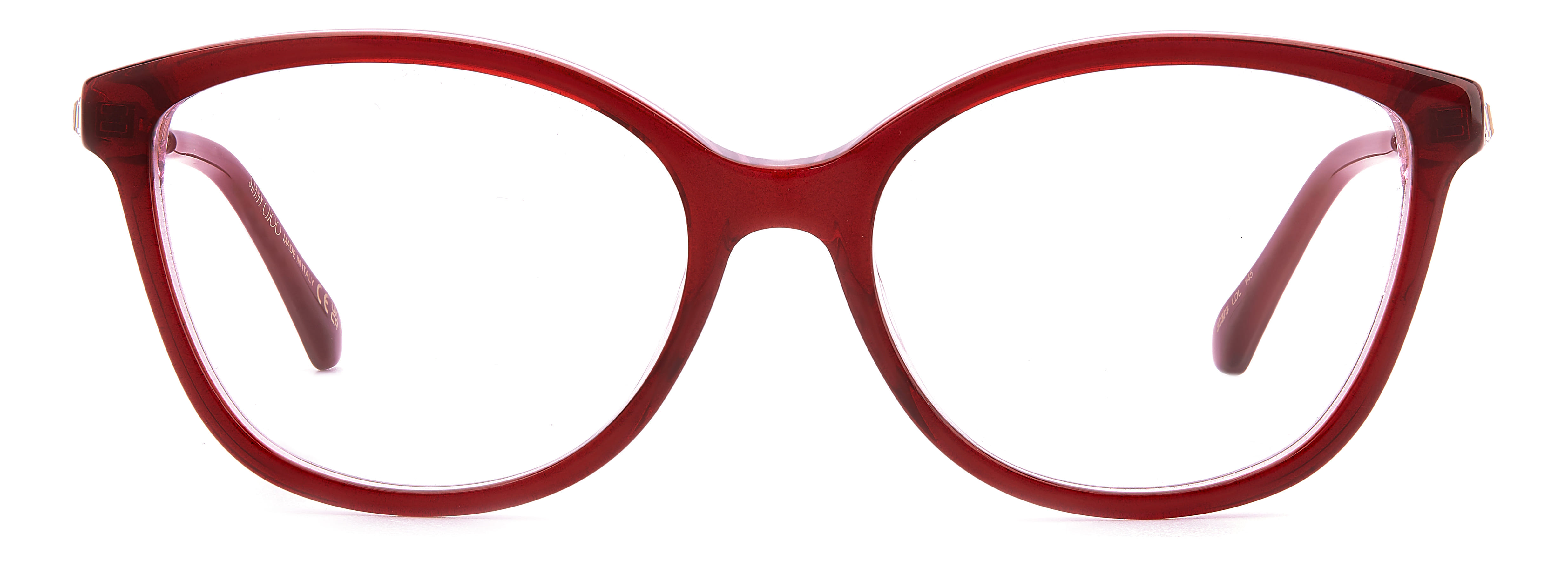 Jimmy Choo JC373 Frame Maroon Female Full Metal — Maroon frame