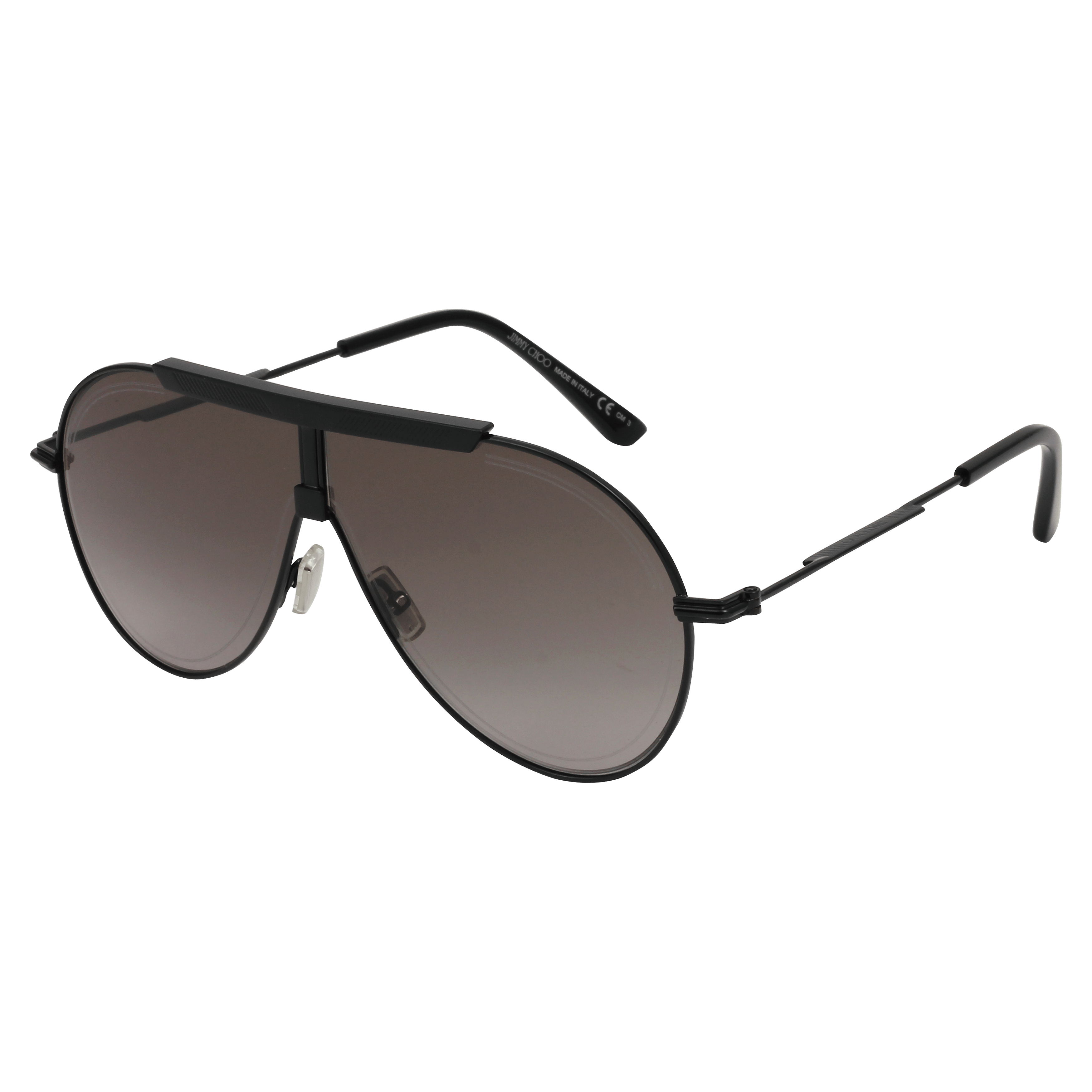 Jimmy Choo EDDY/S Sunglass Black Male Full Metal Sunglass — Black frame — alternate view