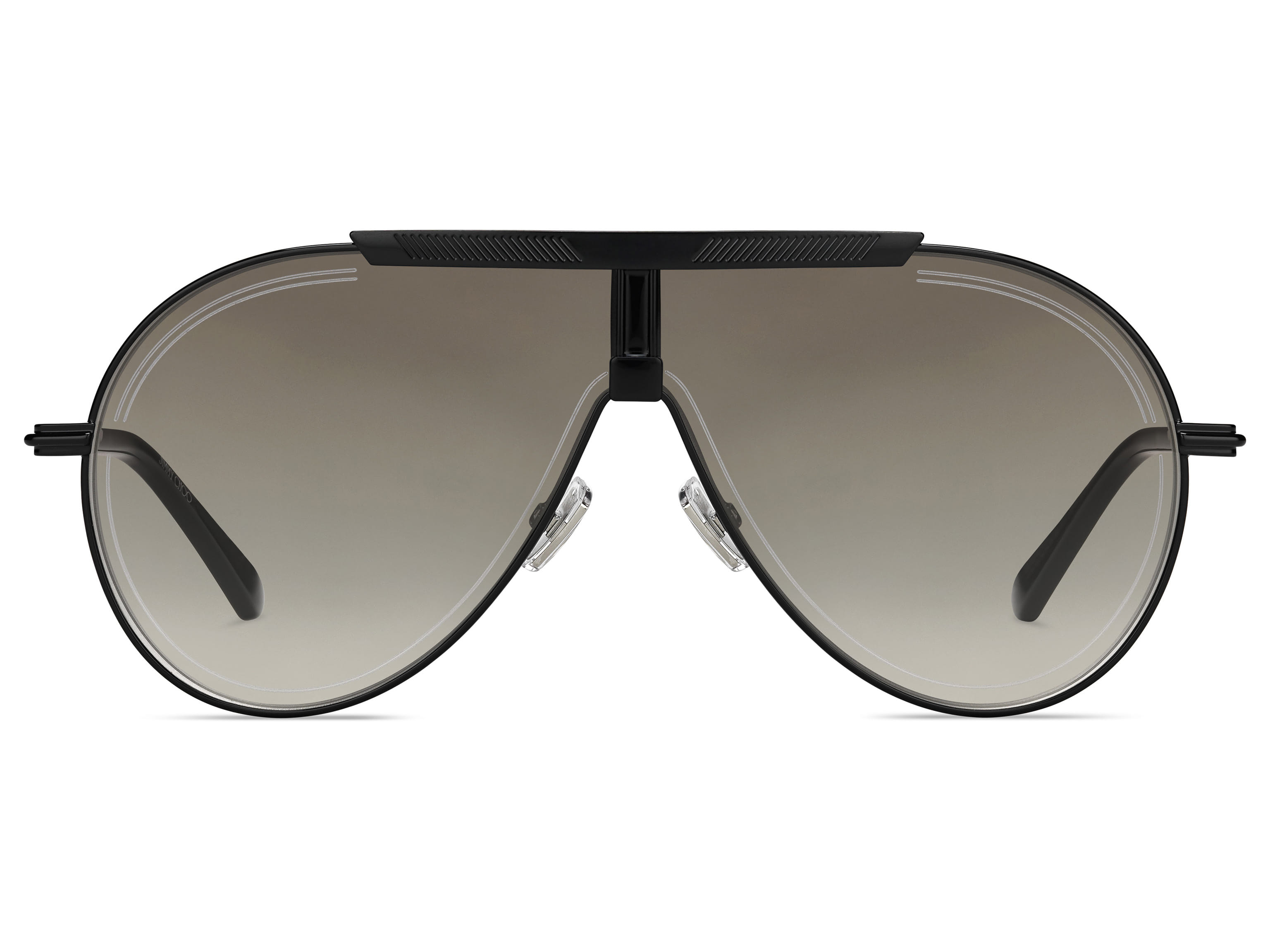 Jimmy Choo EDDY/S Sunglass Black Male Full Metal Sunglass — Black frame — view 2