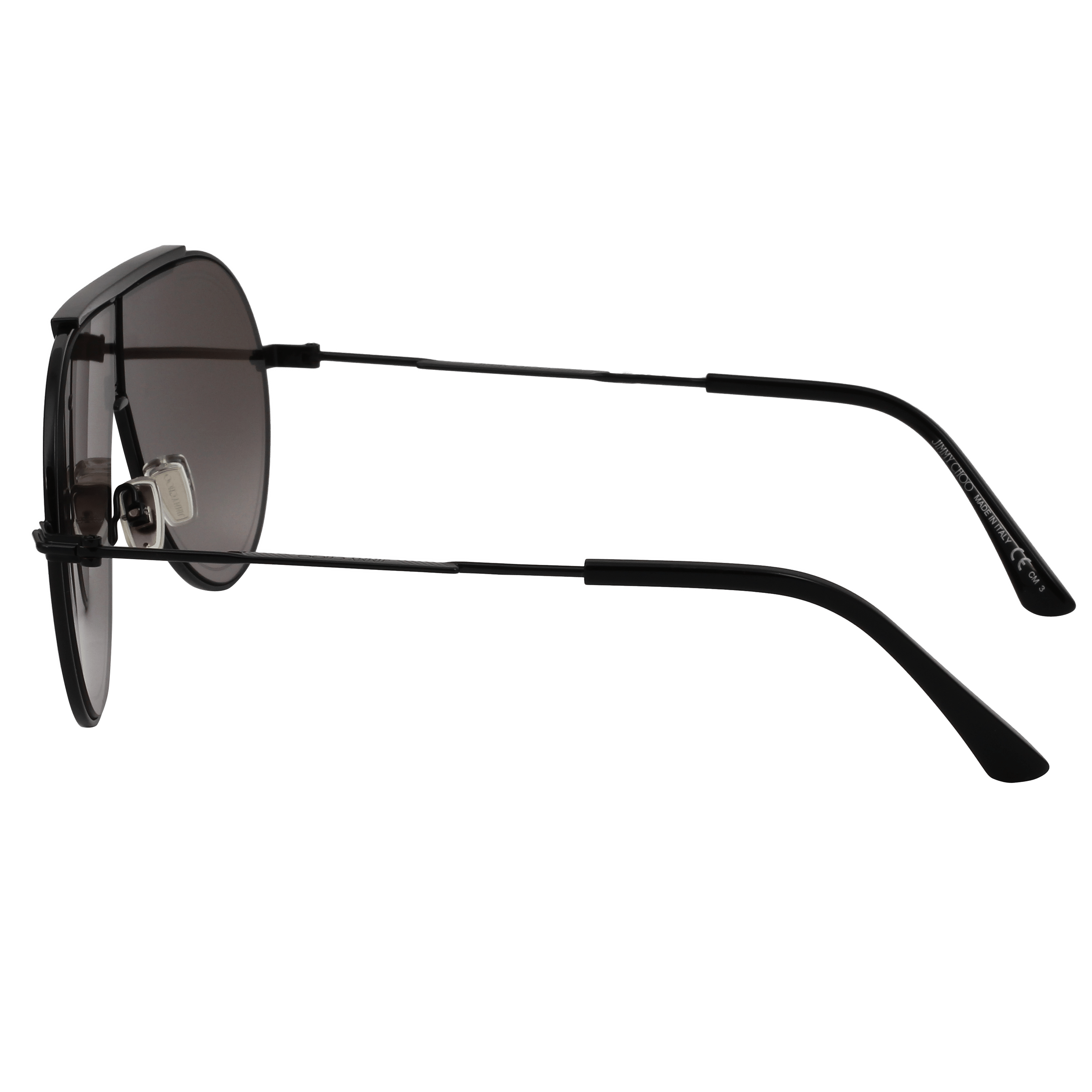 Jimmy Choo EDDY/S Sunglass Black Male Full Metal Sunglass — Black frame — view 6