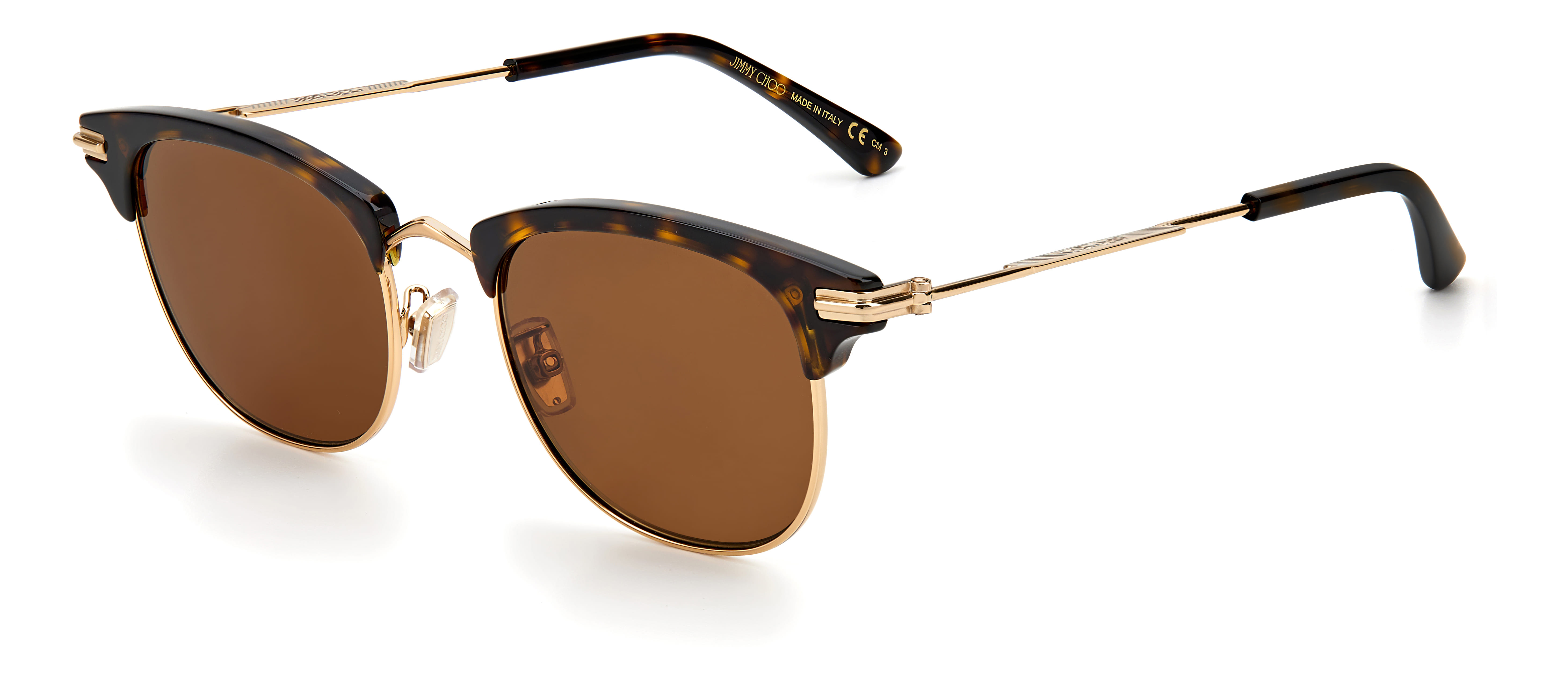 Jimmy Choo SAM/S Sunglass Gold Male Full Metal Sunglass — Gold frame — view 1