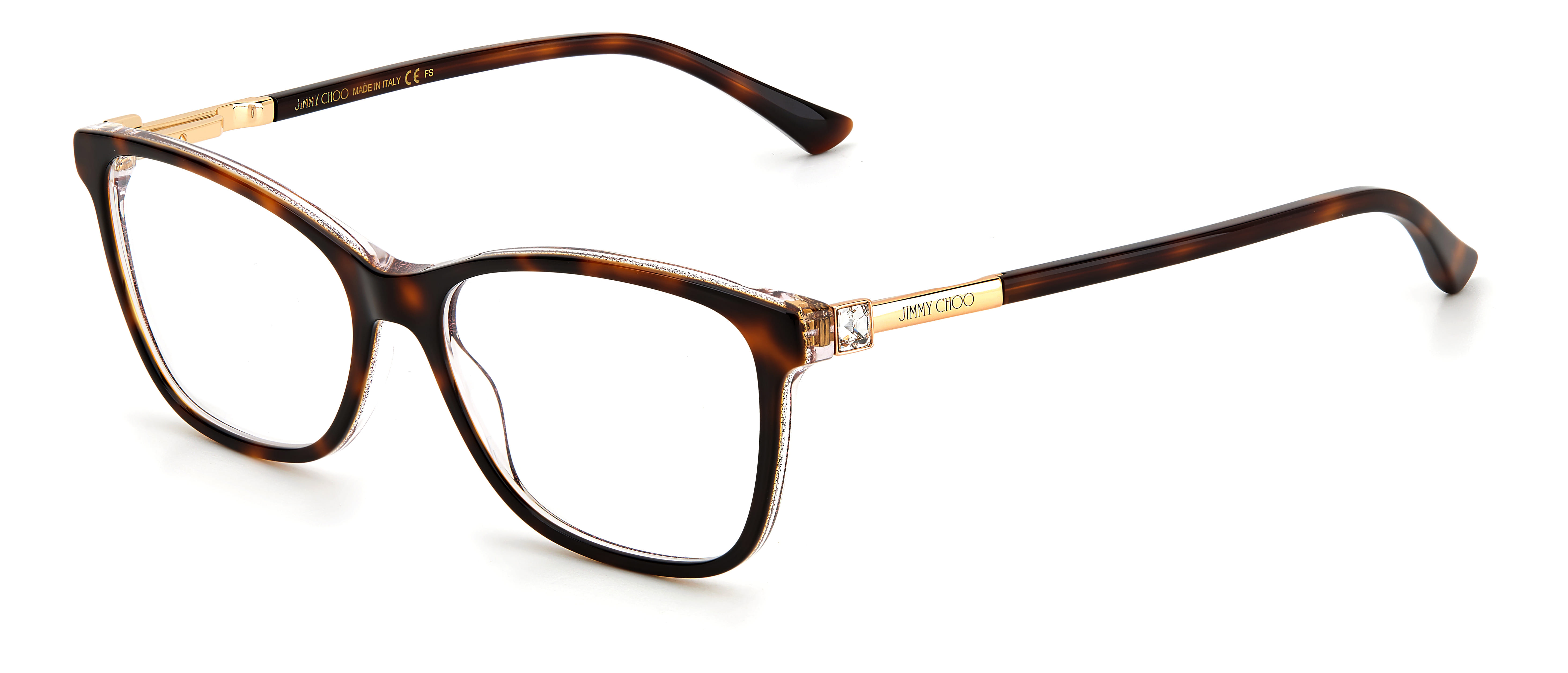 Jimmy Choo JC274 Frame Tortoise Female Full Metal with Shell Frame — Tortoise frame — view 1