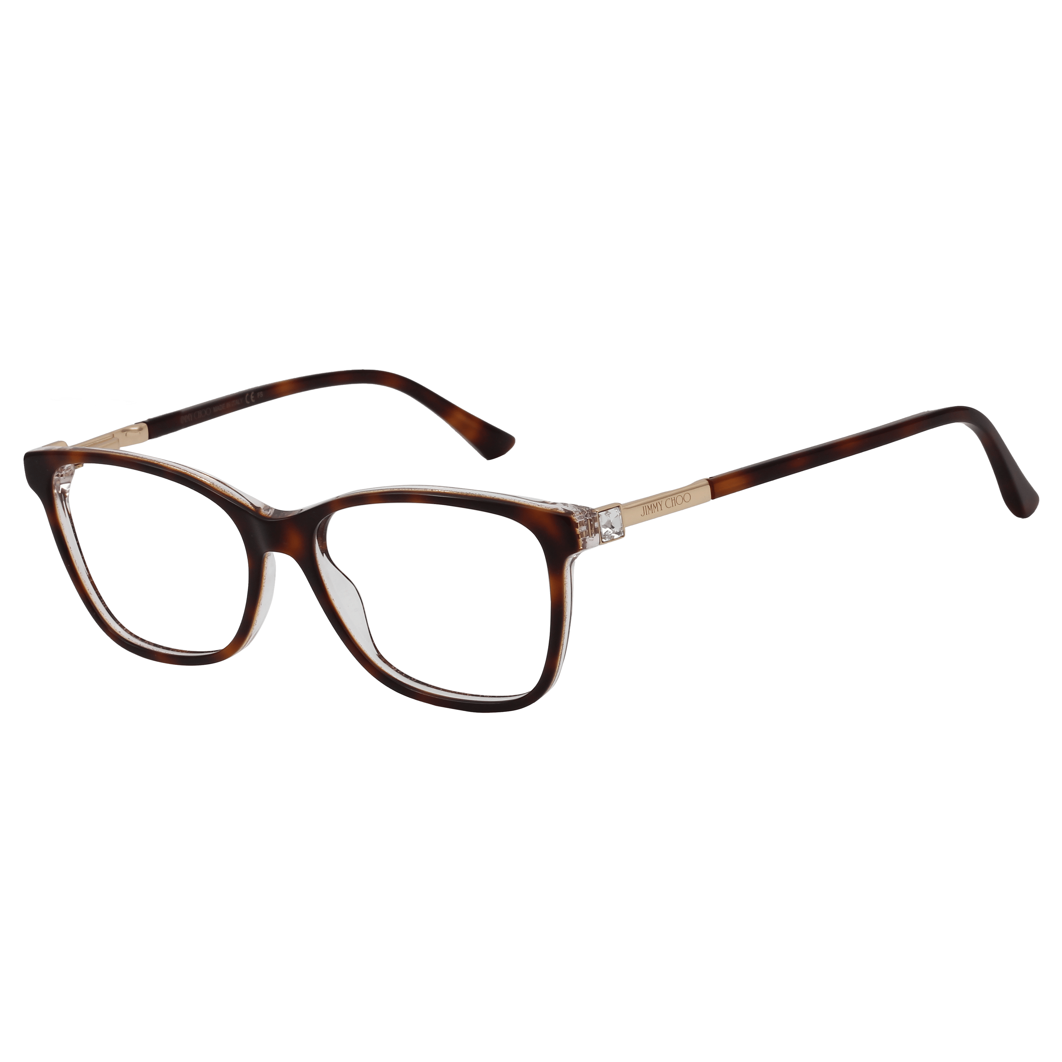 Jimmy Choo JC274 Frame Tortoise Female Full Metal with Shell Frame — Tortoise frame — alternate view