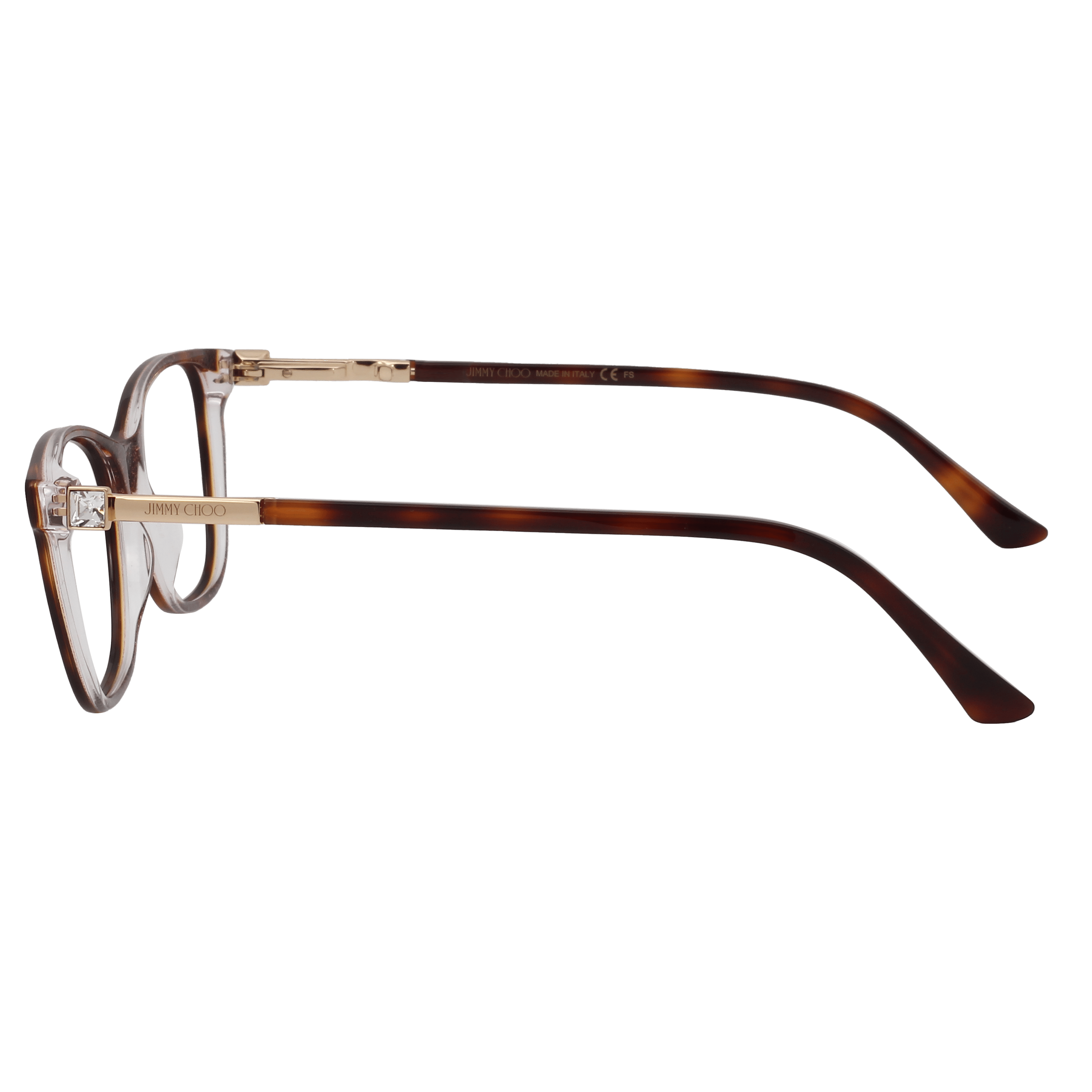 Jimmy Choo JC274 Frame Tortoise Female Full Metal with Shell Frame — Tortoise frame — view 6