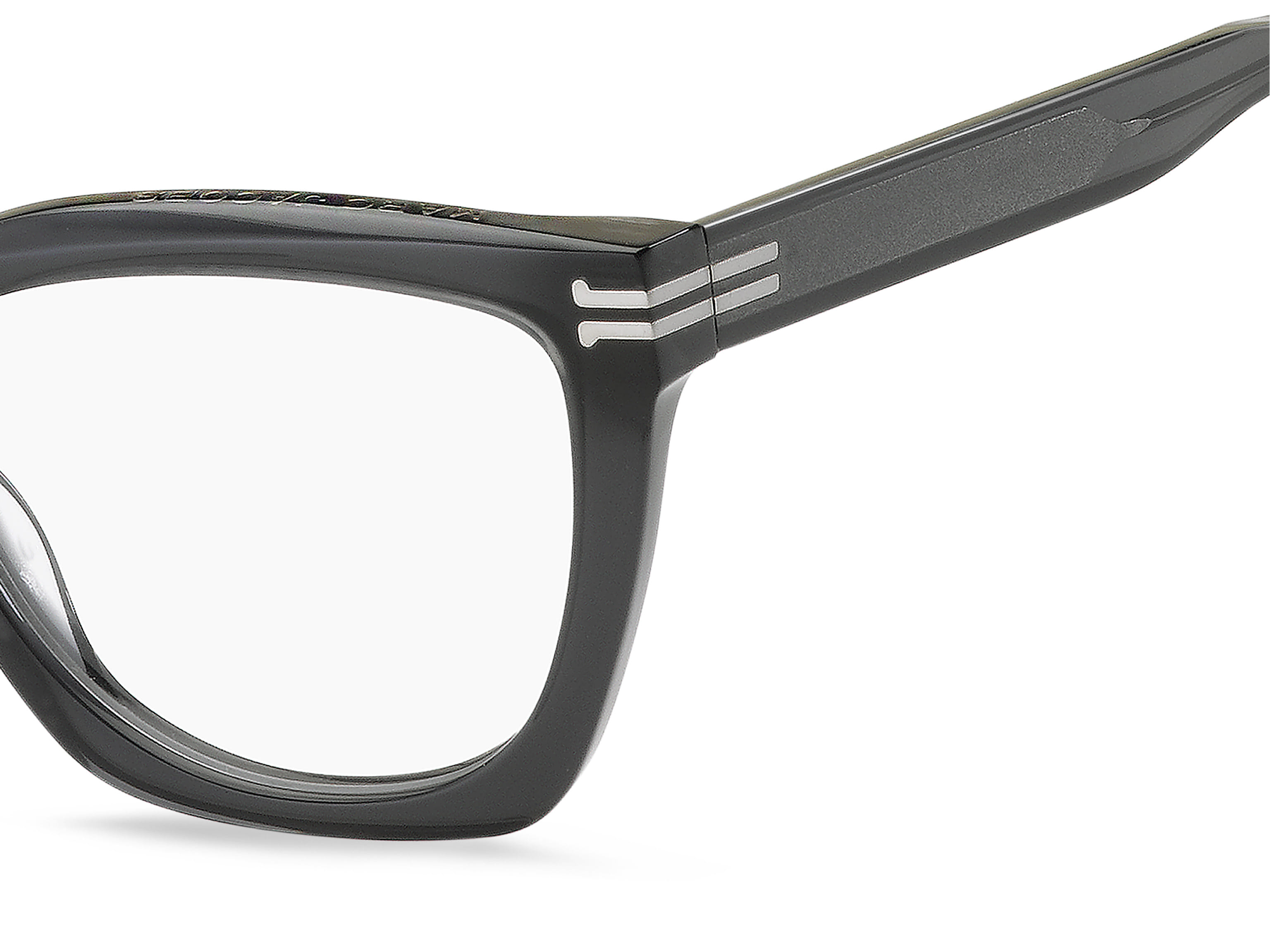 Marc Jacobs MJ 1014 Frame Transparent Grey Male Full Shell Frame — Transparent Grey frame — view 3