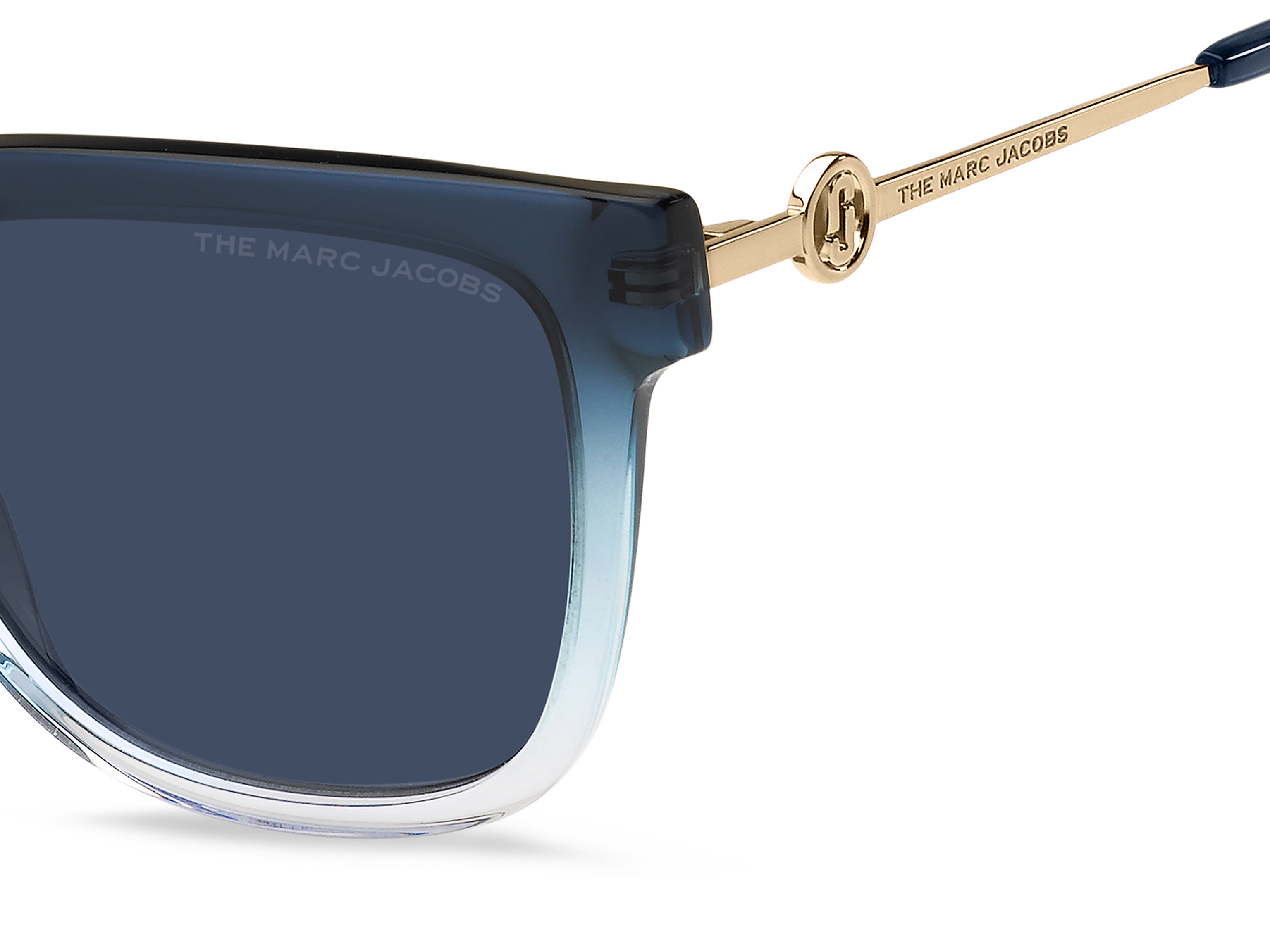 Marc Jacobs MARC 580/S Sunglass Blue Female Full Metal Sunglass — Blue frame — view 3