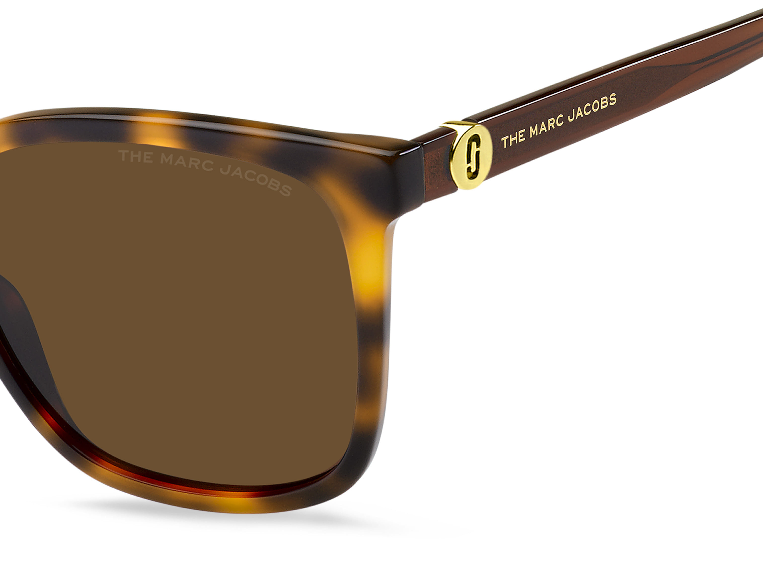 Marc Jacobs MARC 582/S Sunglass Havana Female Full Shell Sunglass — Havana frame — view 3