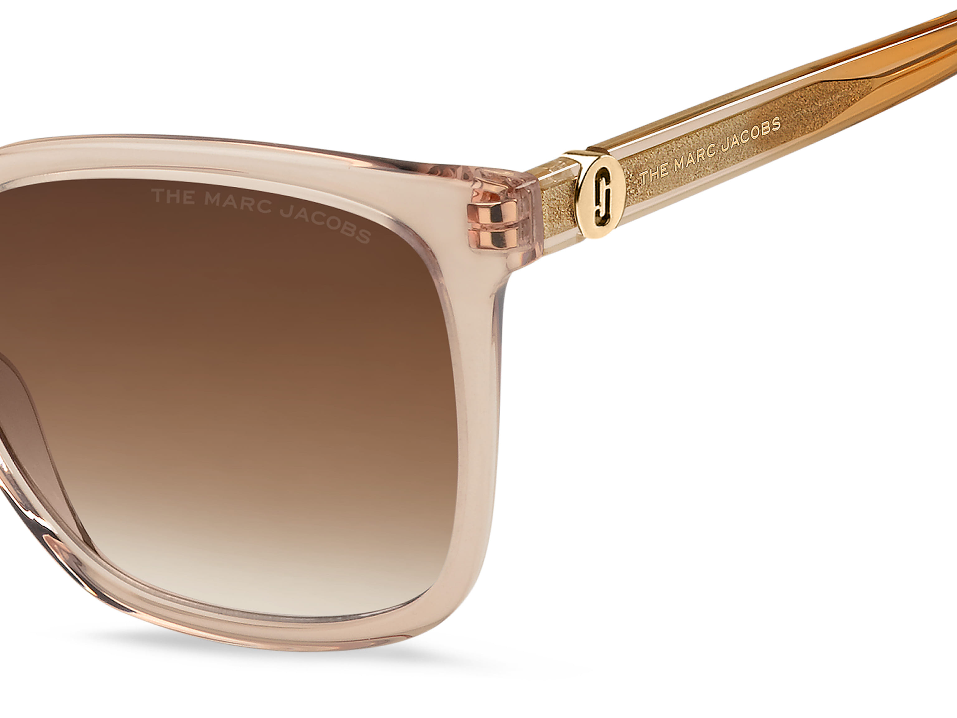 Marc Jacobs MARC 582/S Sunglass Orange Female Full Shell Sunglass — Orange frame — view 3