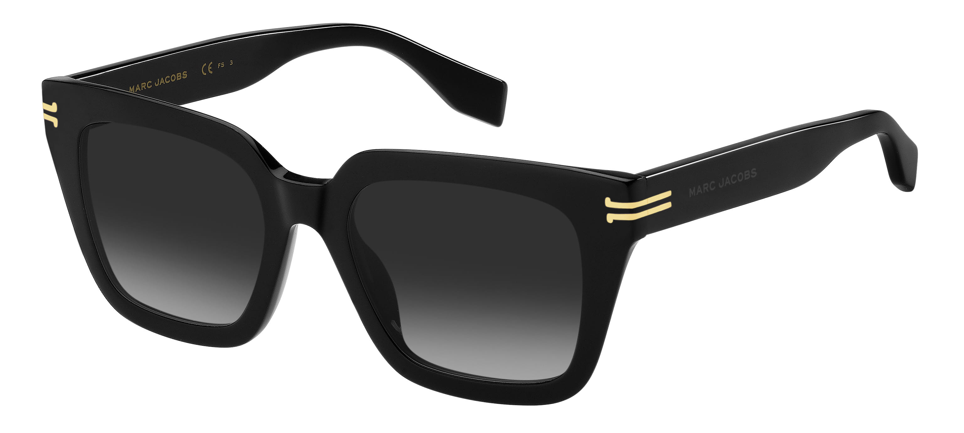 Marc Jacobs MJ 1083/S Sunglass Black Female Full Shell Sunglass — Black frame — alternate view