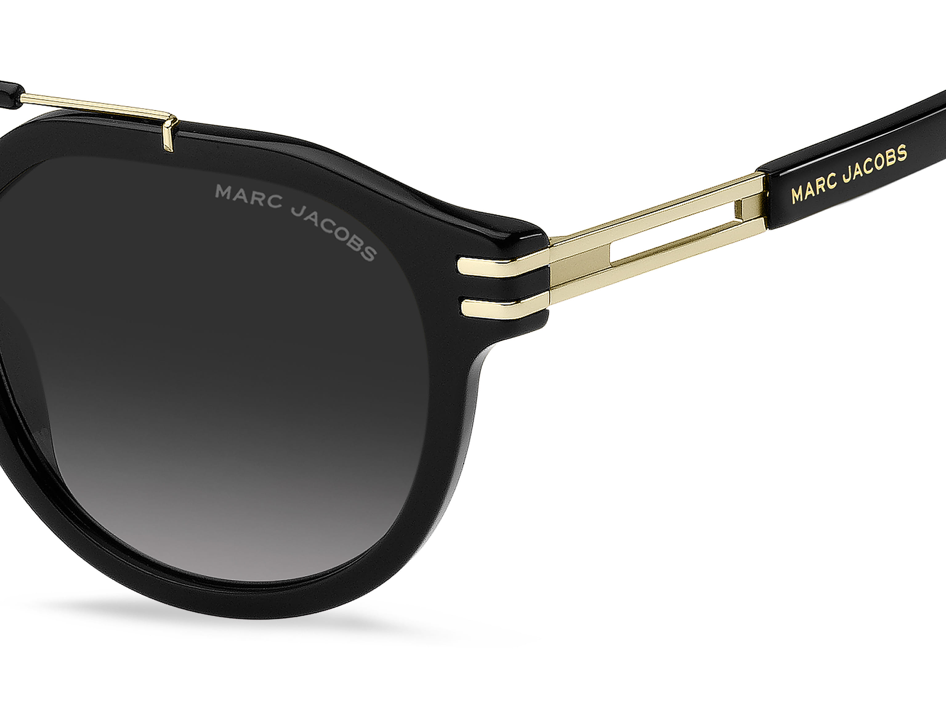 Marc Jacobs MARC 675/S Sunglass Black Male Full Metal Sunglass — Black frame — view 3