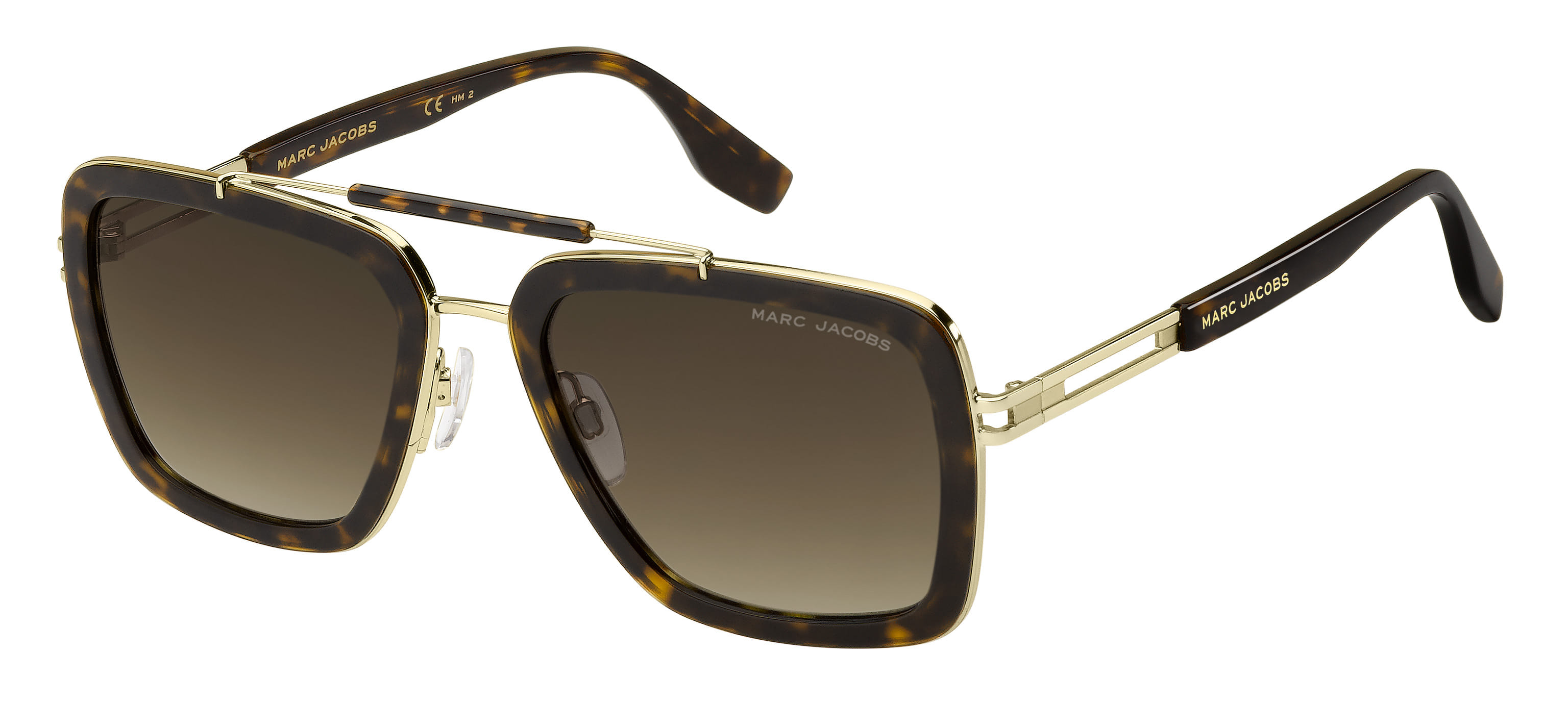 Marc Jacobs MARC 674/S Sunglass Havana Male Full Metal Sunglass — Havana frame — alternate view