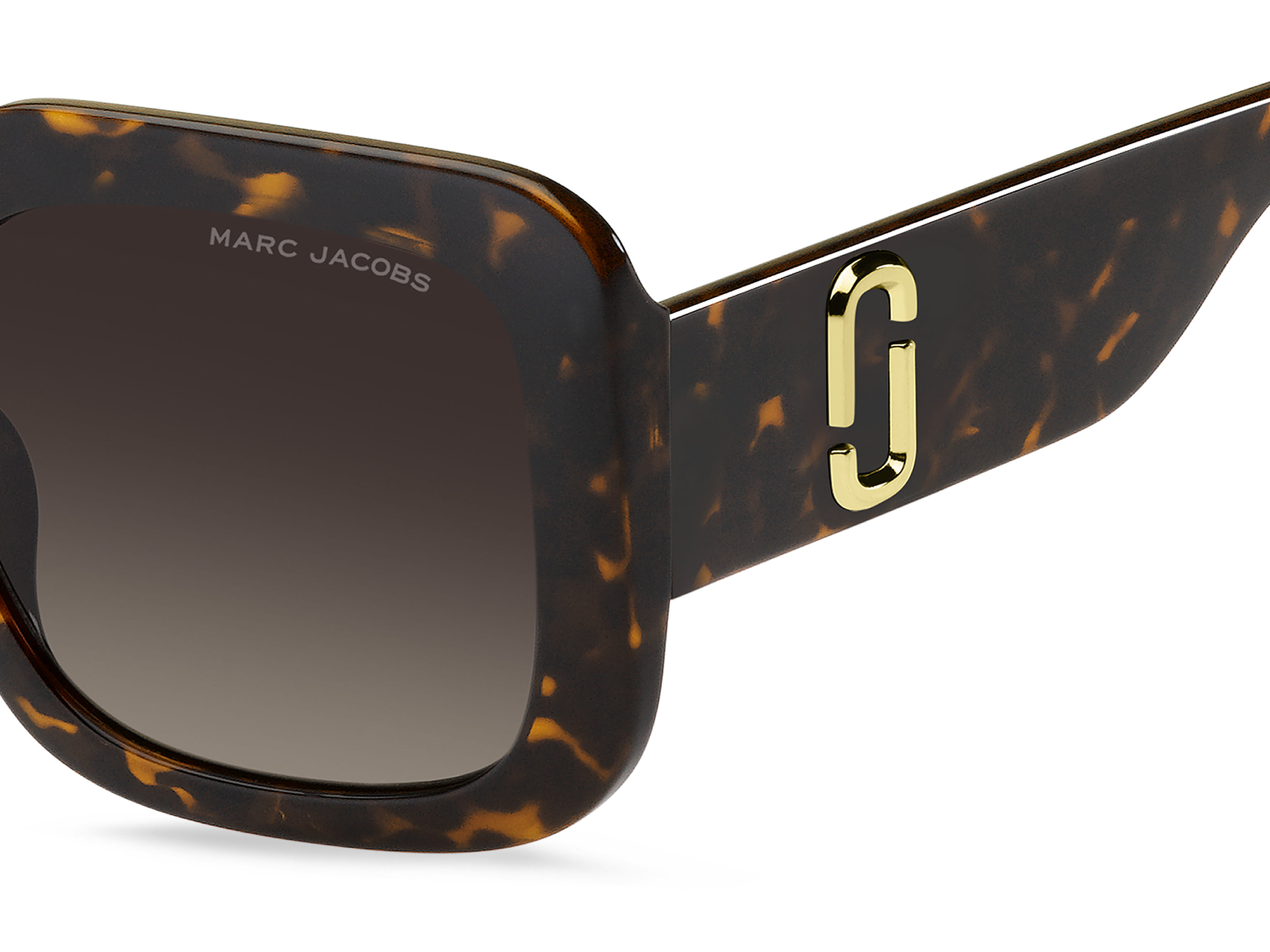 Marc Jacobs 647/S Sunglass Havana Female Full Shell Sunglass — Havana frame — view 3
