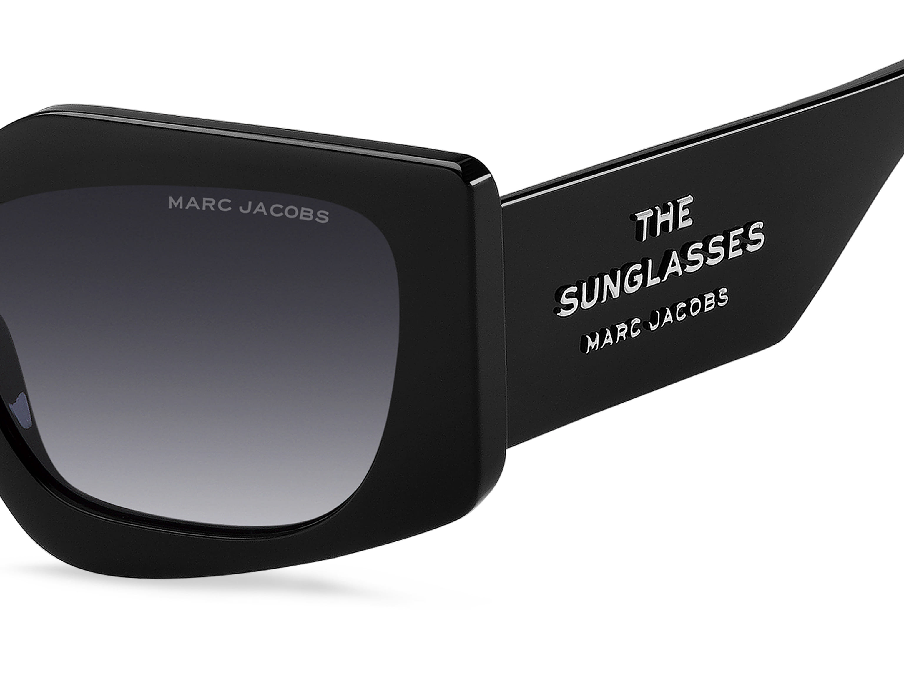 Marc Jacobs MARC 774/S Sunglass Black Female Full Shell Sunglass — Black frame — view 3