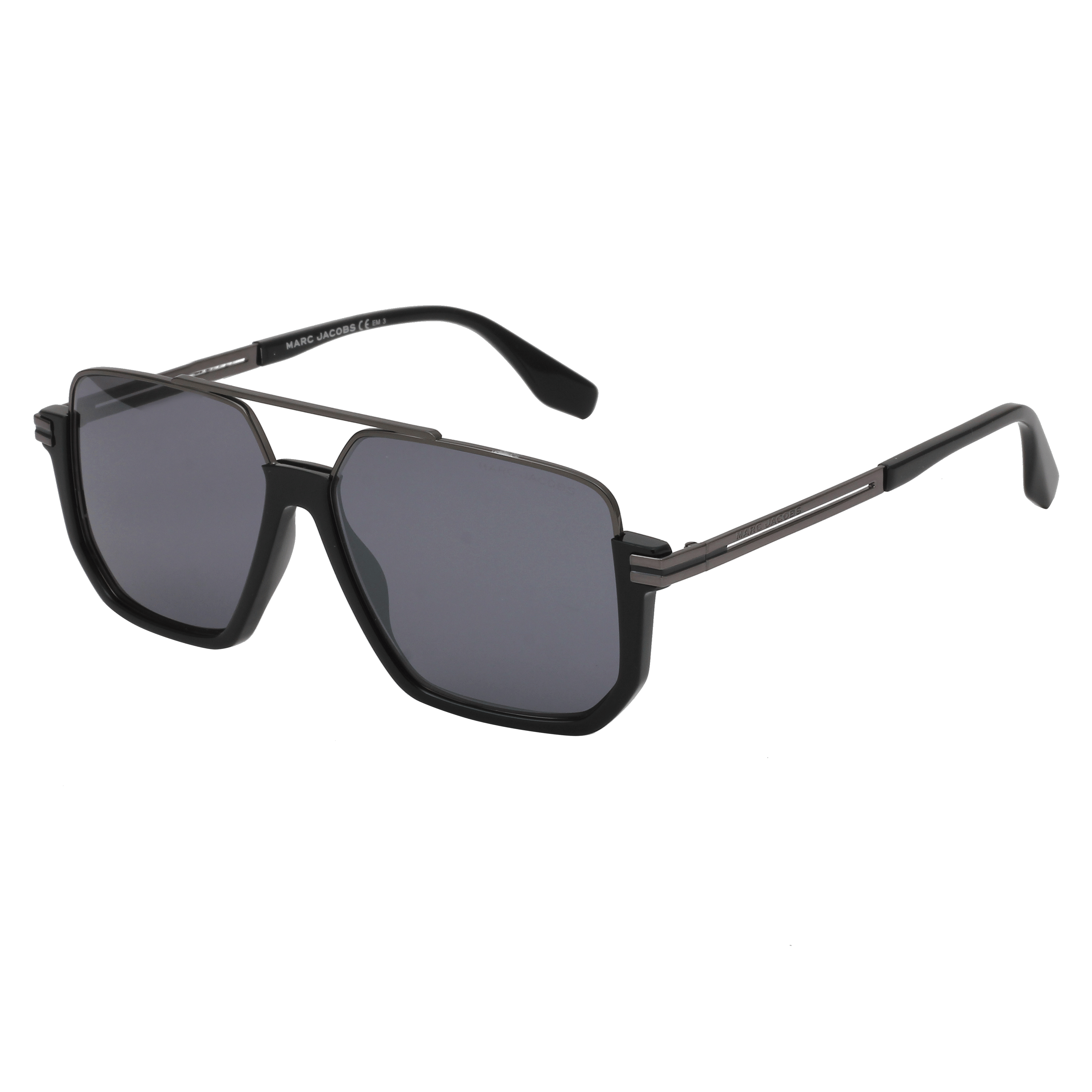 Marc Jacobs MARC 413/S Sunglass Black Male Full Metal Sunglass — Black frame — alternate view