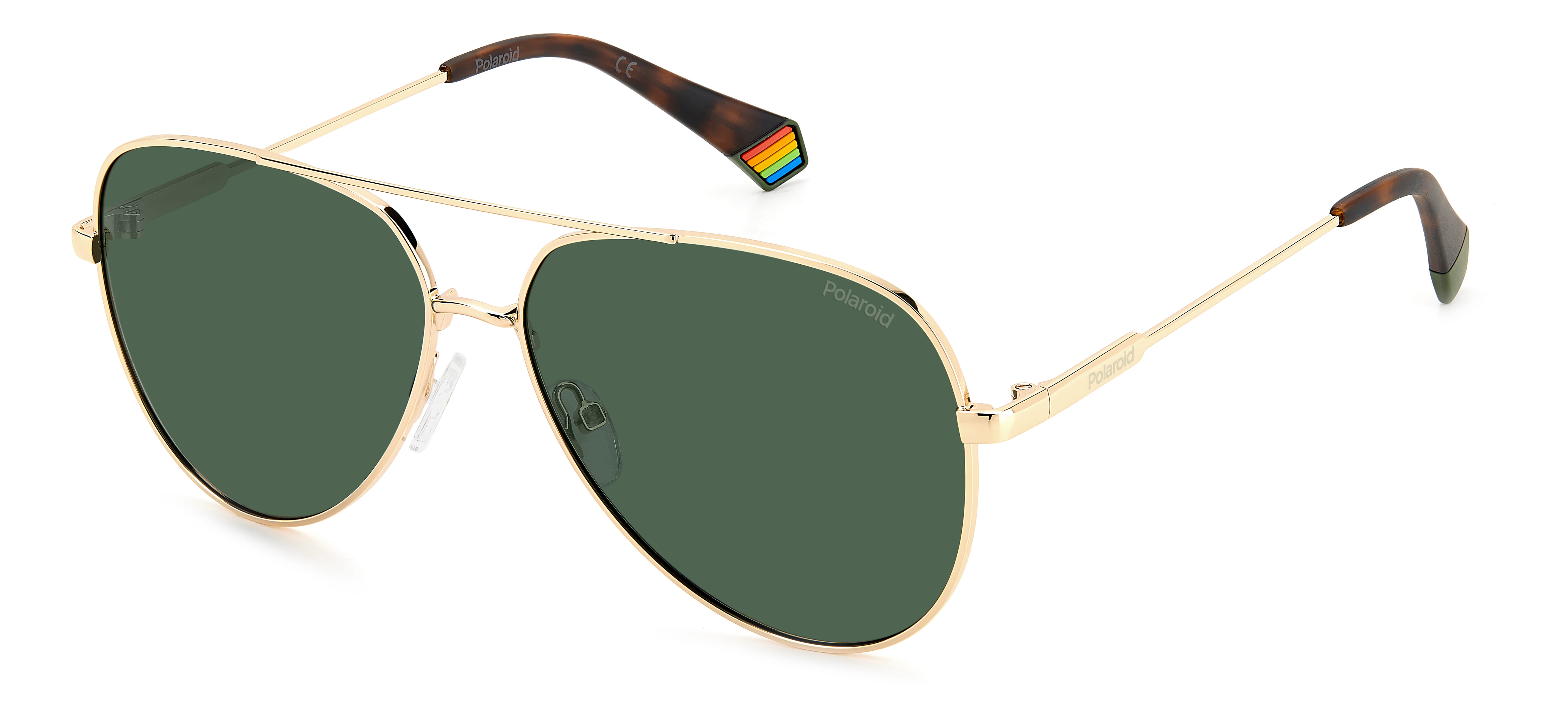 Polaroid PLD6187/S Sunglass Gold Unisex Full Metal — Gold frame