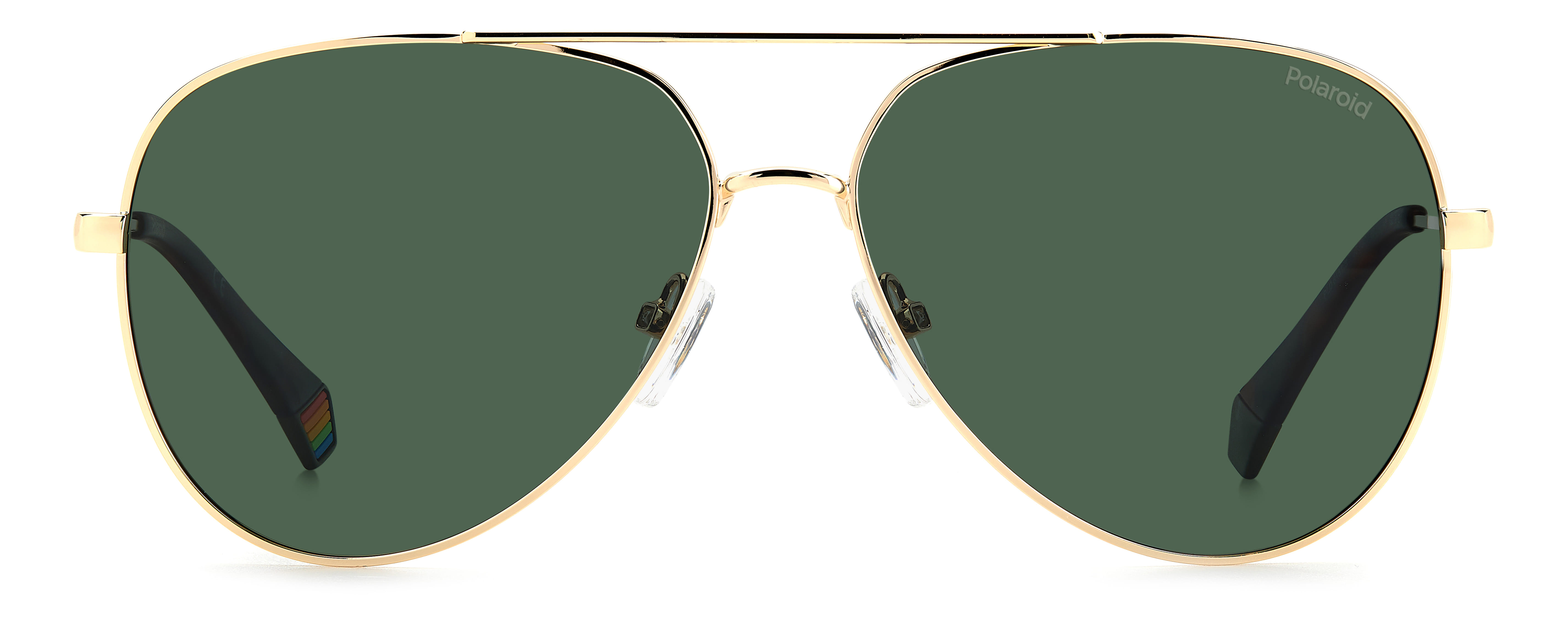 Polaroid PLD6187/S Sunglass Gold Unisex Full Metal Sunglass — Gold frame — view 2