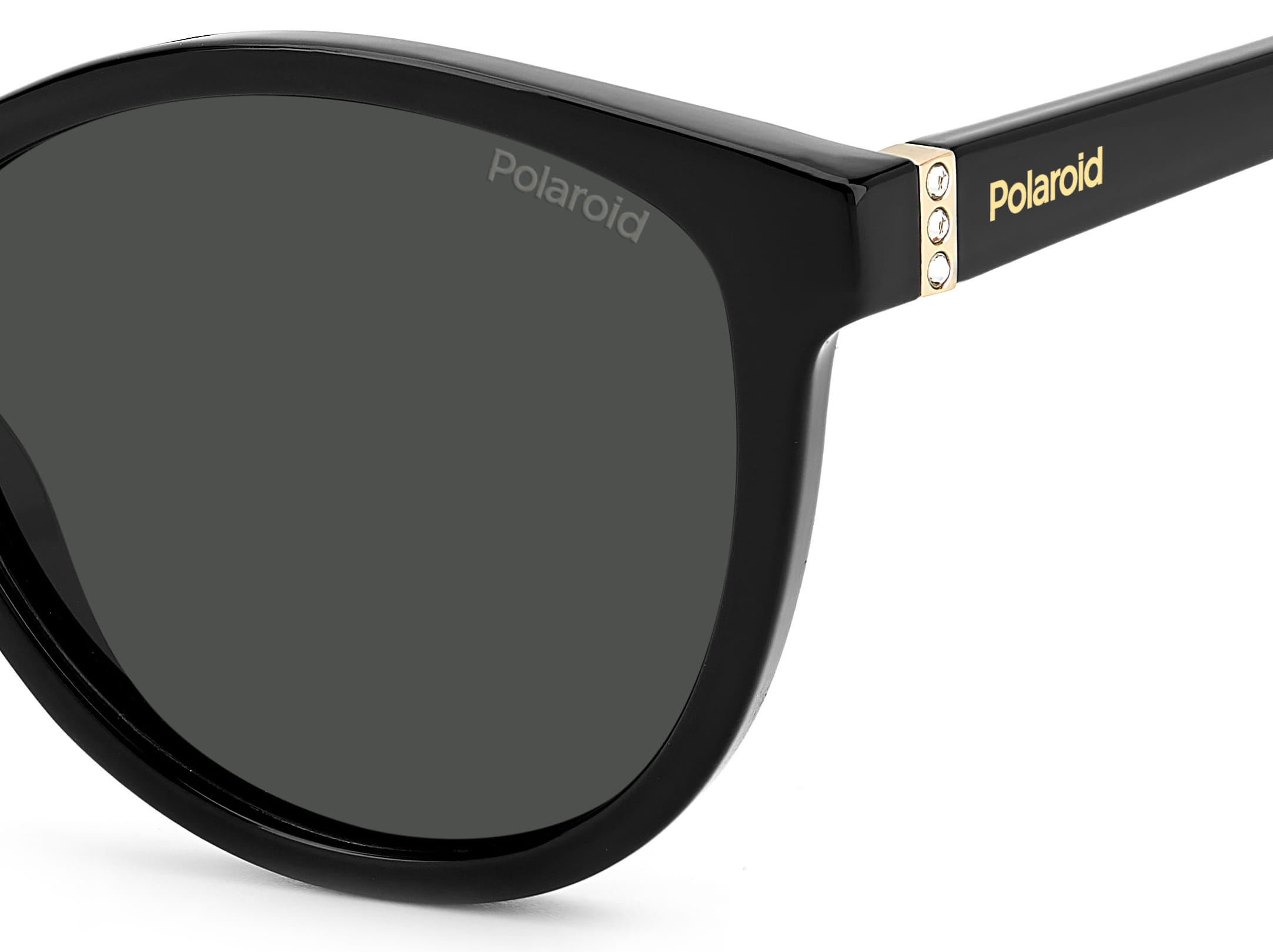 Polaroid PLD4133/S/X Sunglass Black Female Full Shell Sunglass — Black frame — view 3