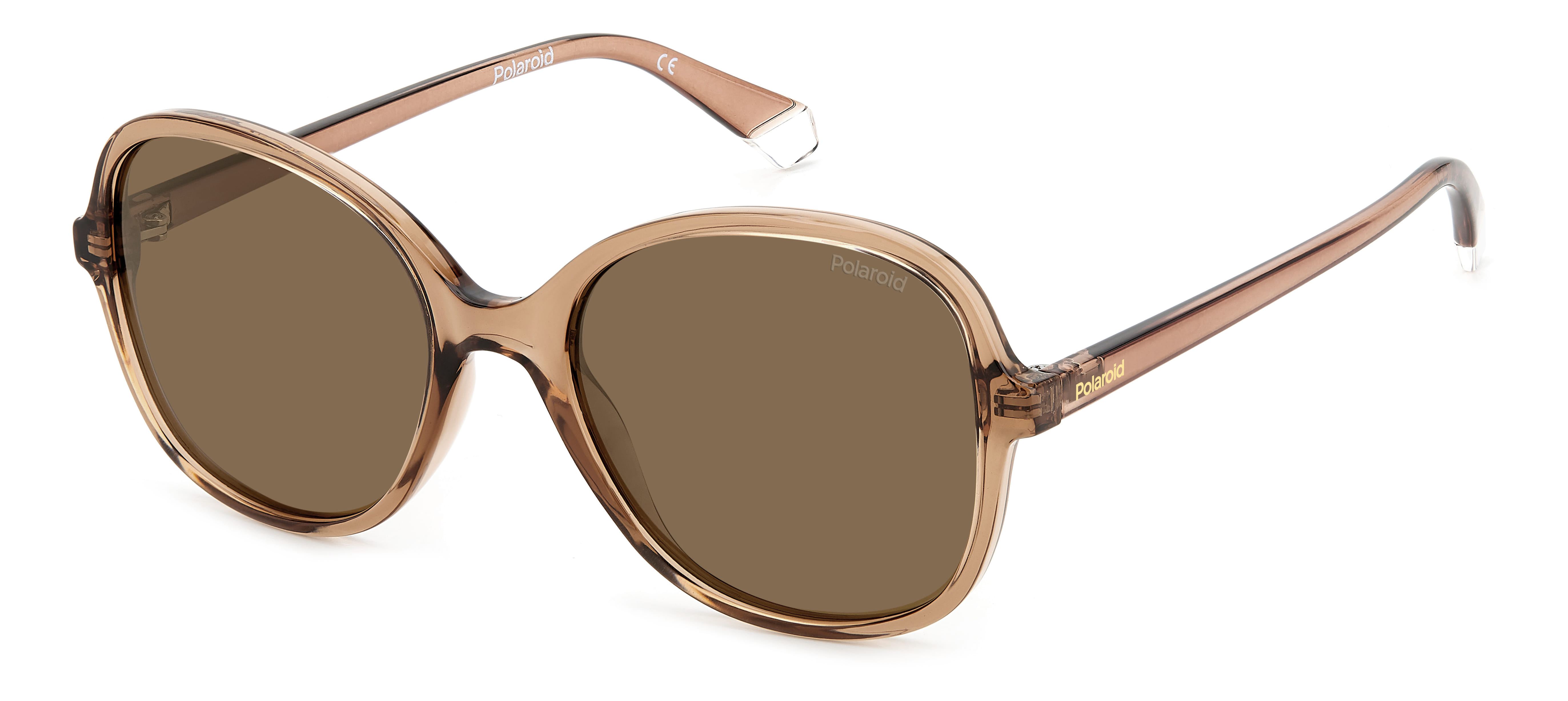 Polaroid PLD4136/S Sunglass Beige Female Full Shell — Beige frame