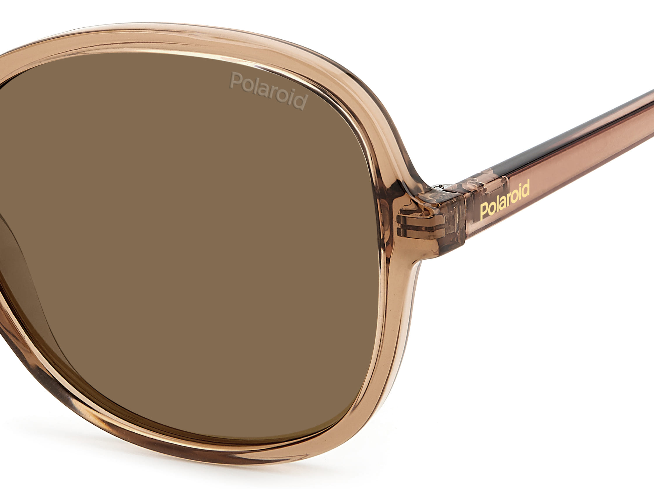 Polaroid PLD4136/S Sunglass Beige Female Full Shell Sunglass — Beige frame — view 3