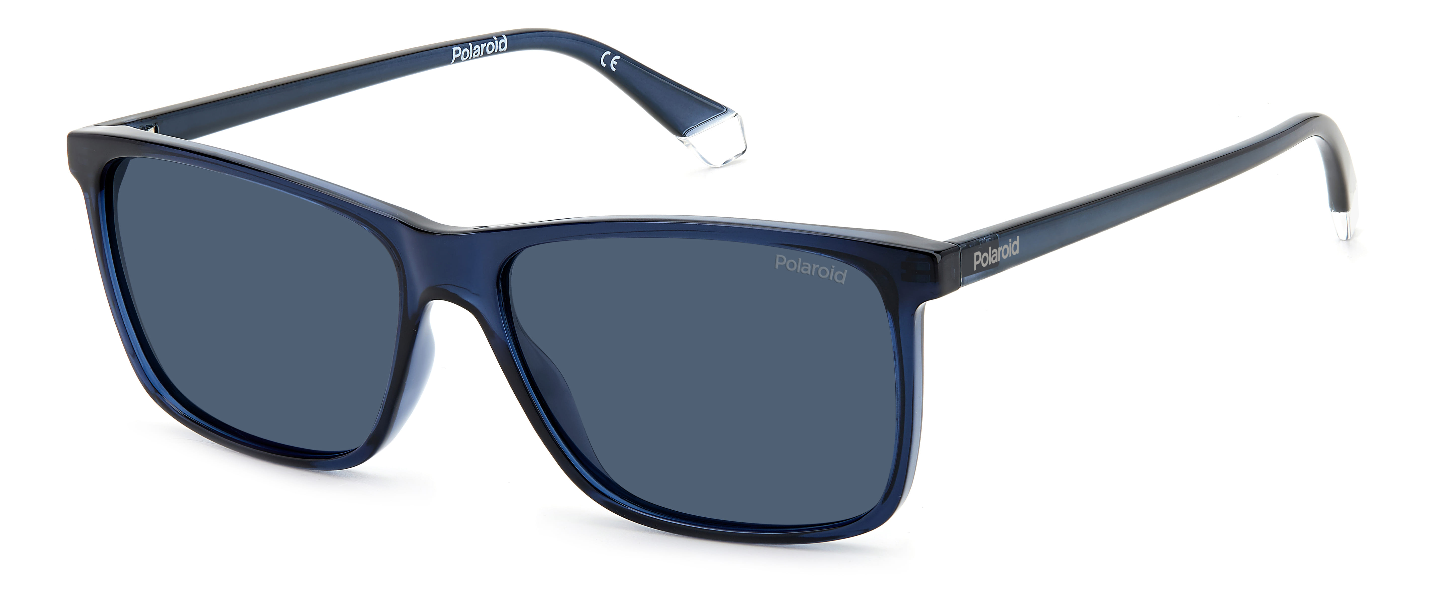 Polaroid PLD4137/S Sunglass Blue Male Full Shell — Blue frame