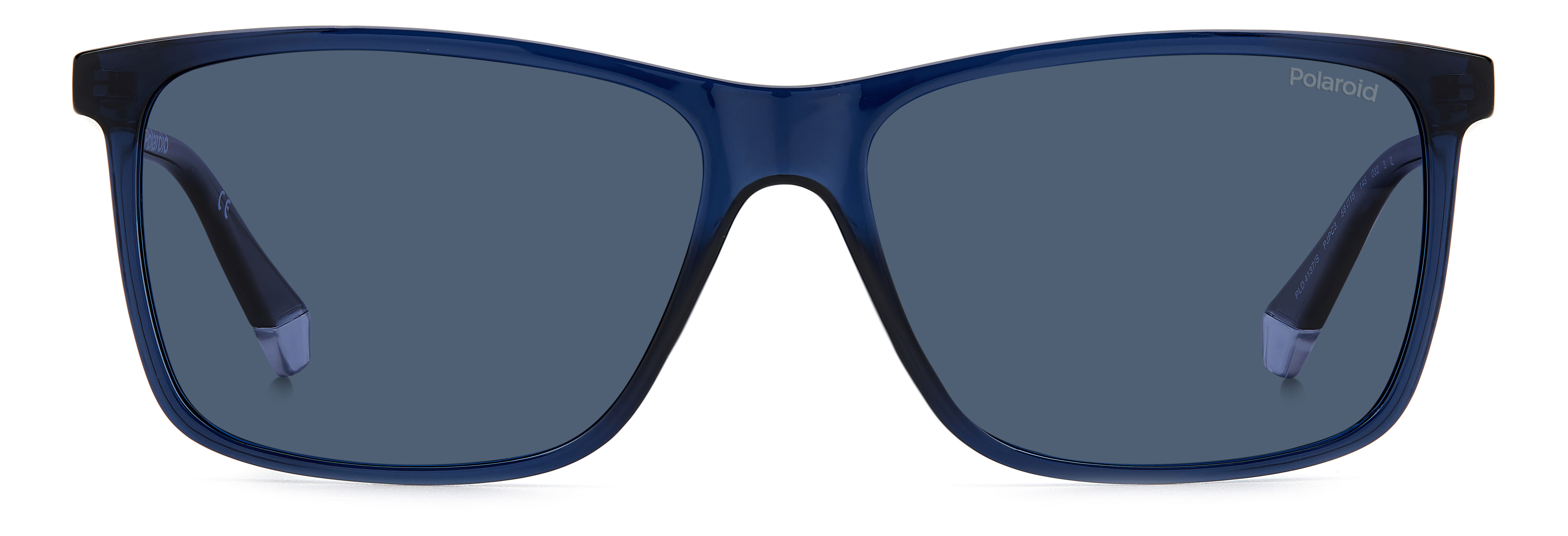 Polaroid PLD4137/S Sunglass Blue Male Full Shell Sunglass — Blue frame — view 2